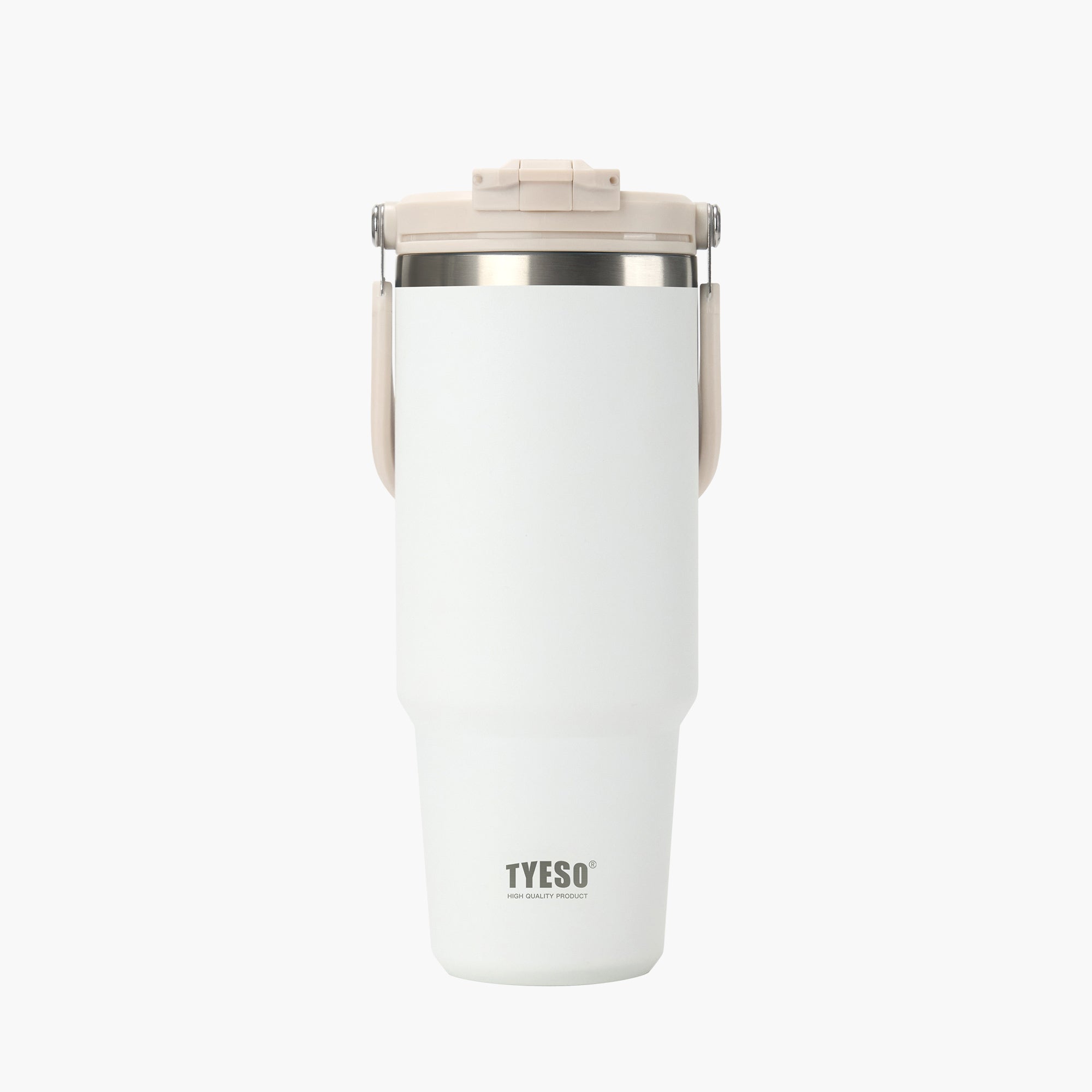 TYESO ROAM 2.0 Straw Tumbler in White, 40 oz – lid detail #color_white