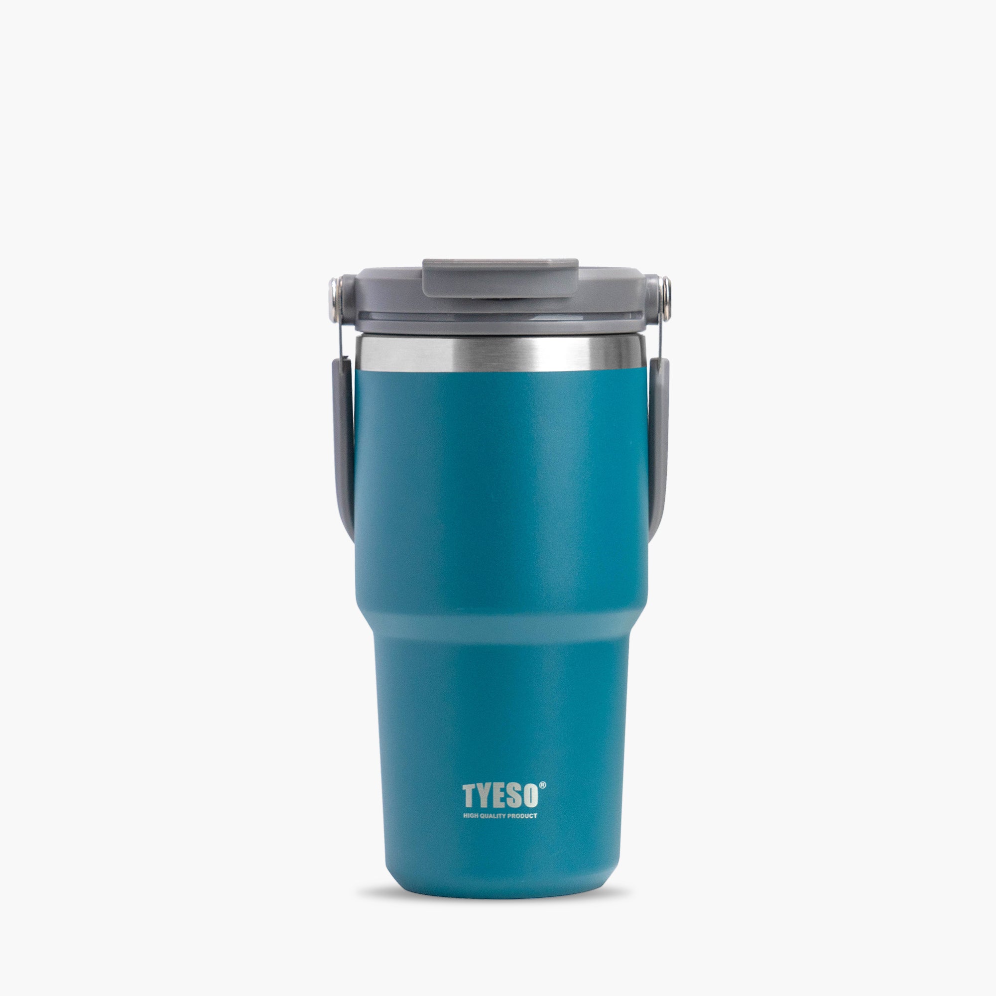 TYESO ROAM Straw Tumbler in Blue, 20 oz – lid detail #color_blue