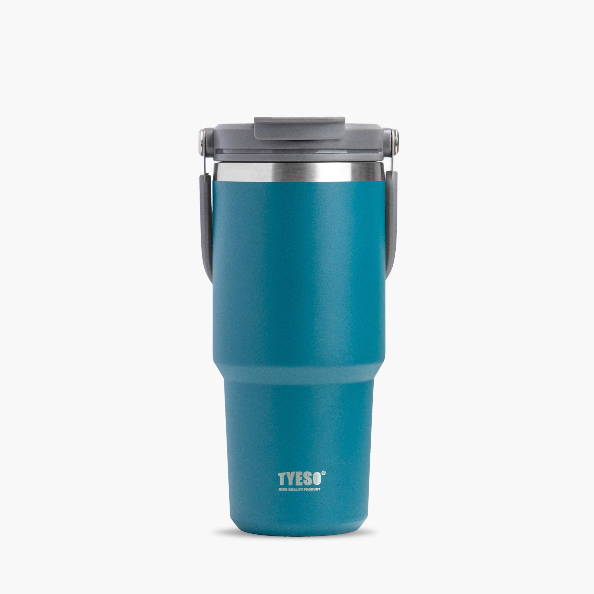 TYESO ROAM Straw Tumbler in Blue, 25 oz – lid detail #color_blue