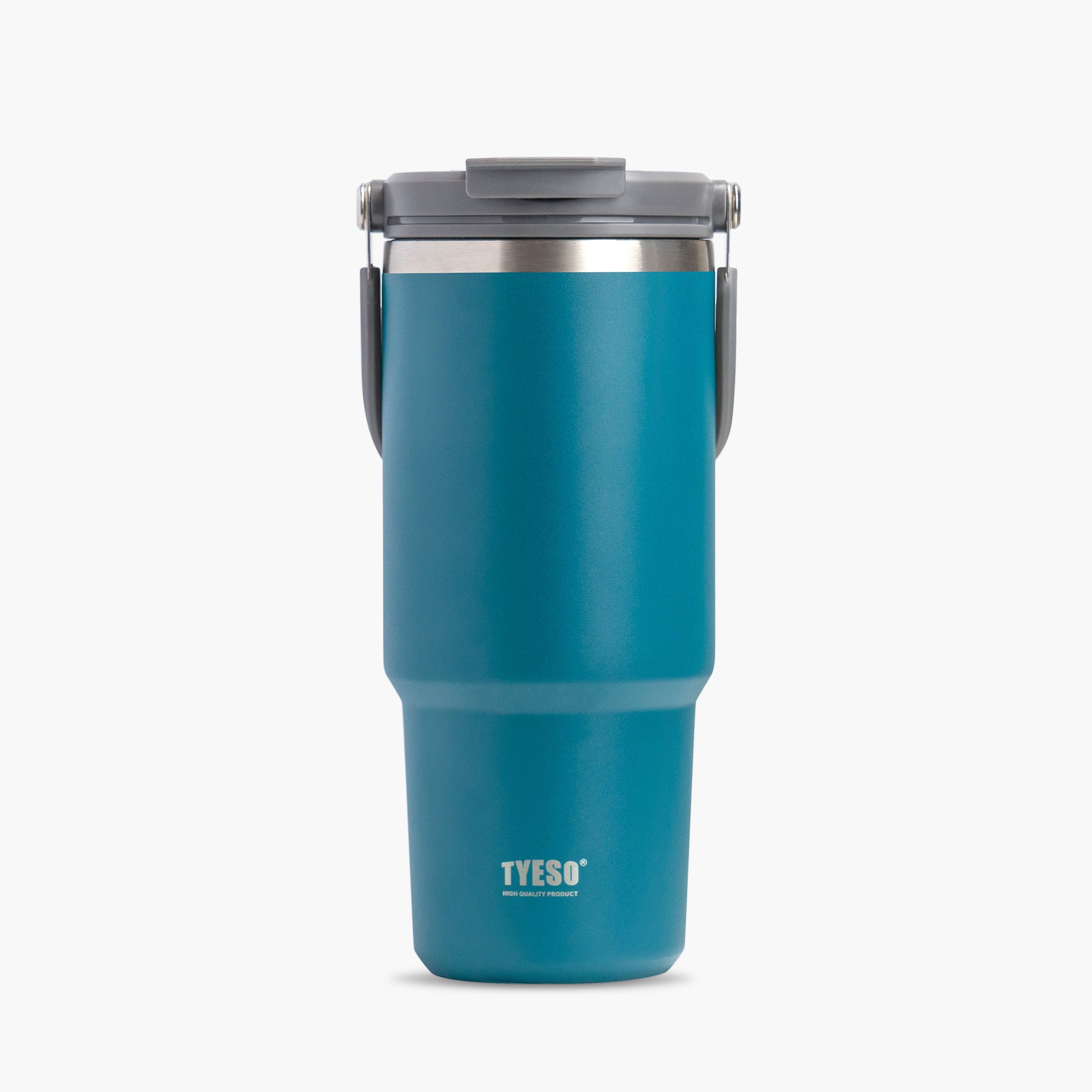 TYESO ROAM Straw Tumbler in Blue, 35 oz – lid detail #color_blue