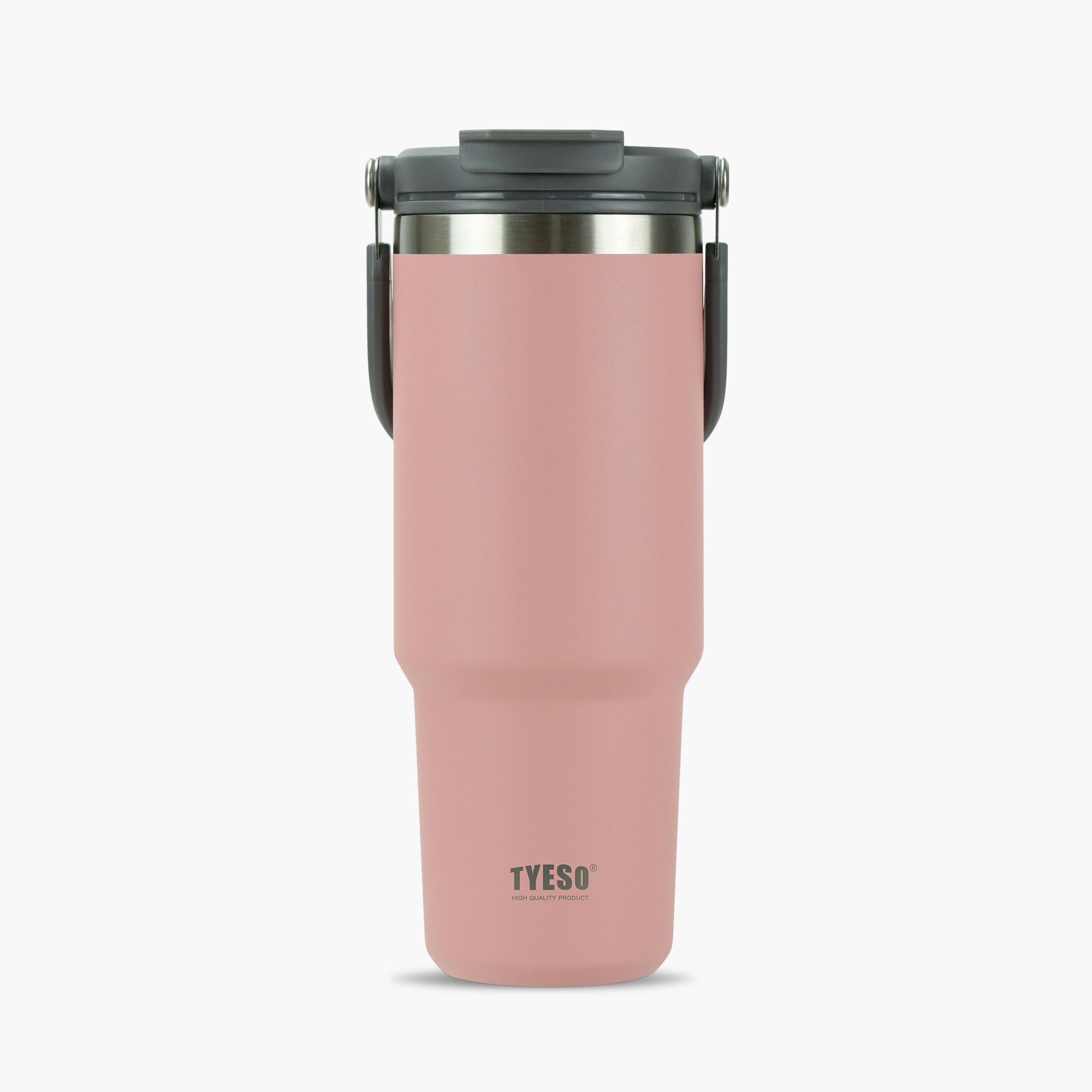 TYESO ROAM Straw Tumbler in Pink, 30 oz – lid detail #color_pink