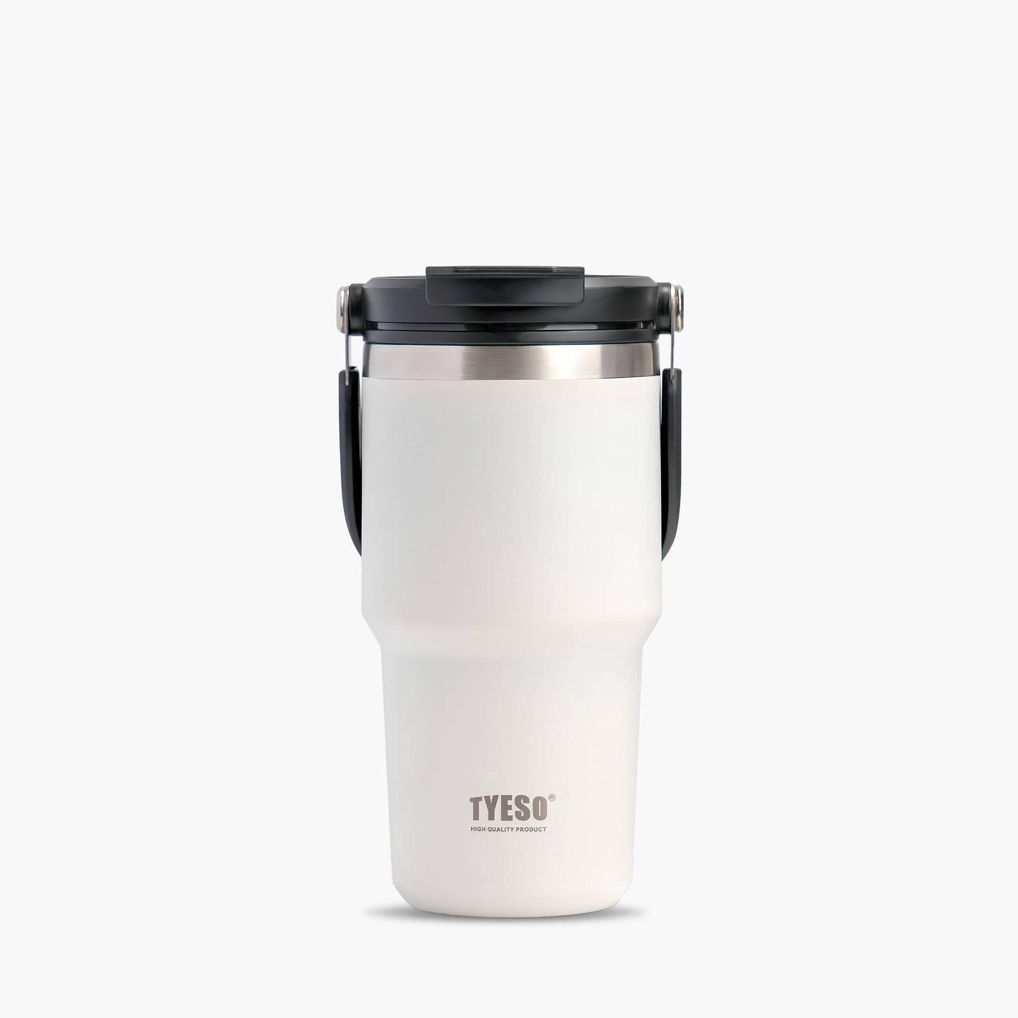 TYESO ROAM Straw Tumbler in White, 20 oz – lid detail #color_white