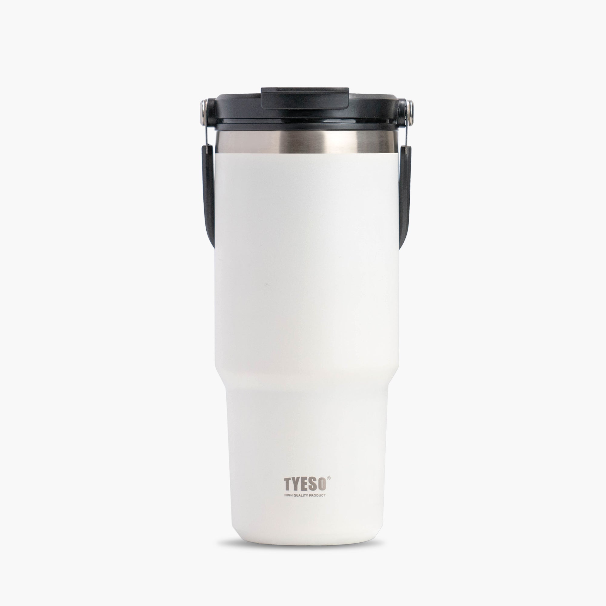 TYESO ROAM Straw Tumbler in White, 35 oz – lid detail #color_white