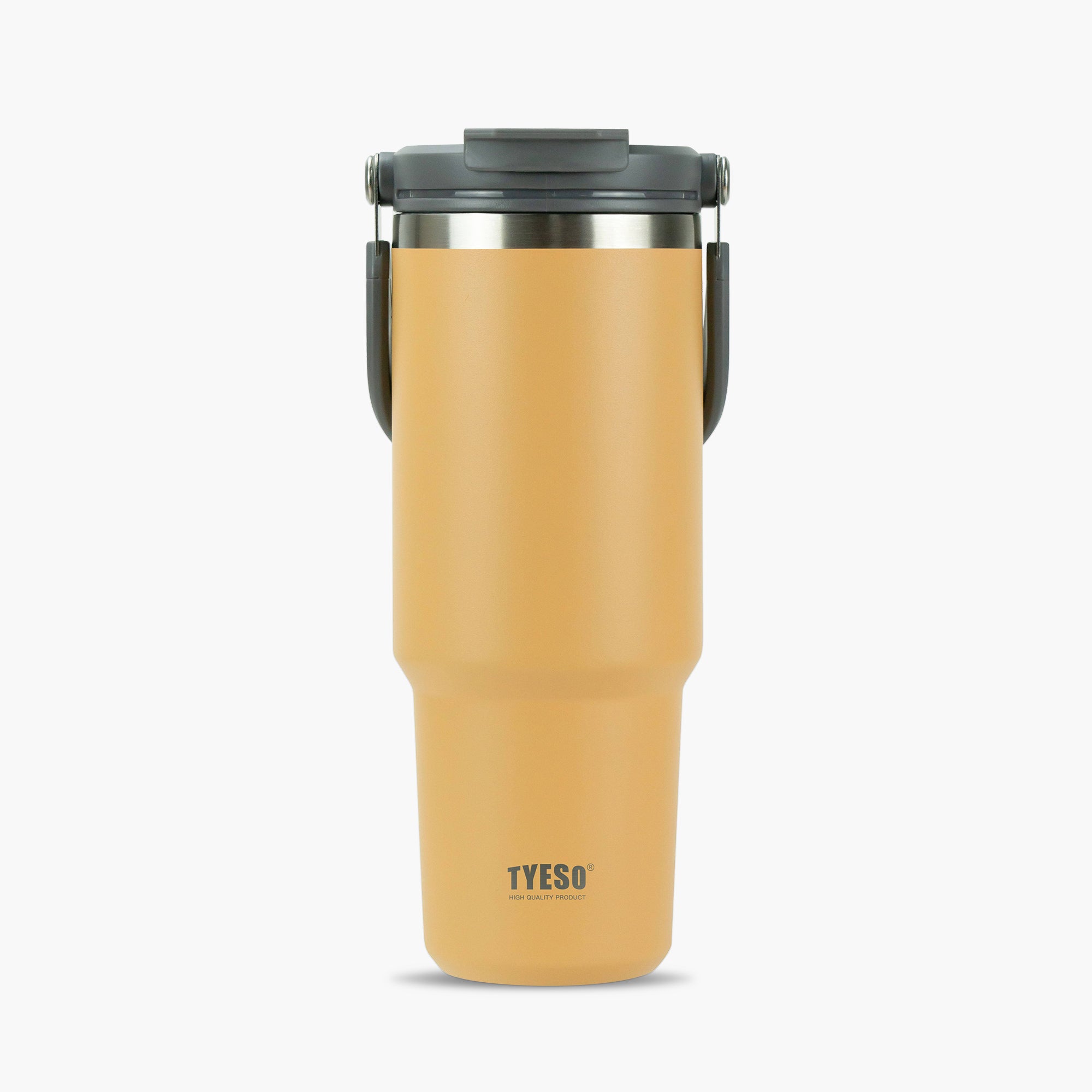 TYESO ROAM Straw Tumbler in Yellow, 30 oz – lid detail #color_yellow