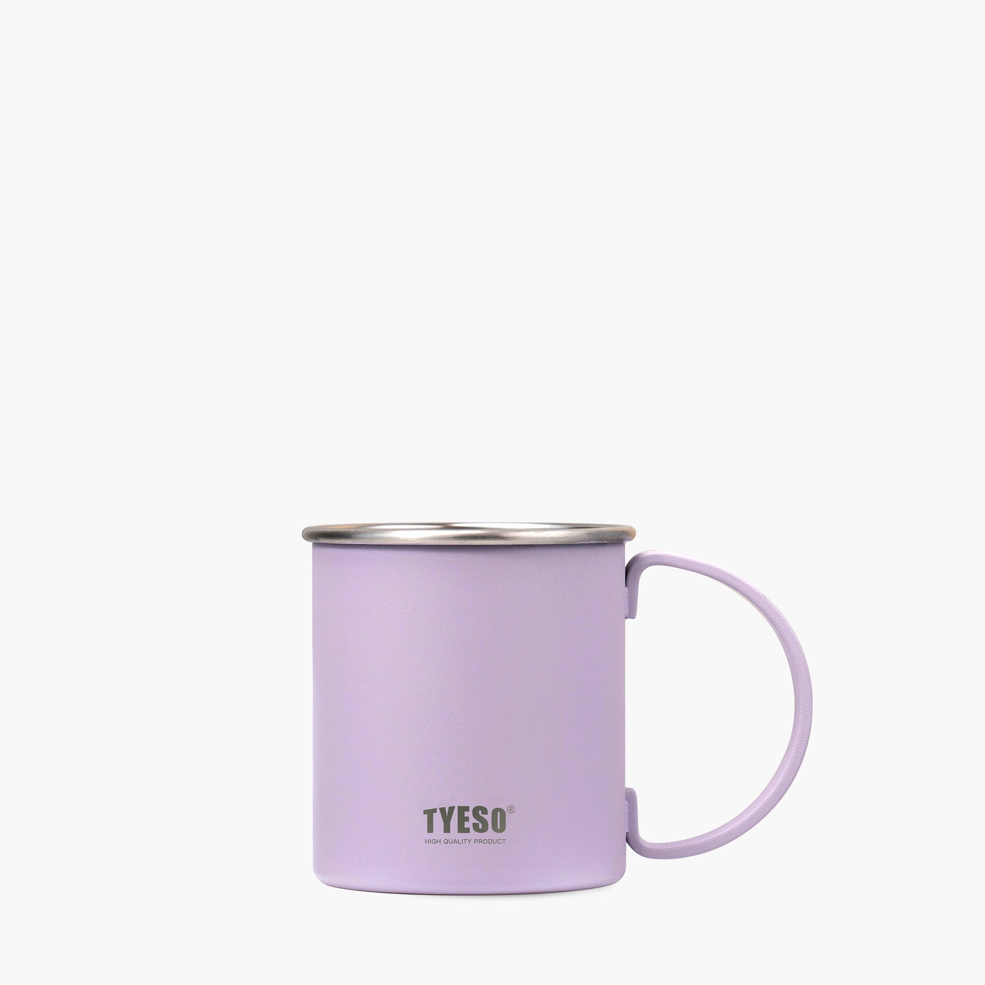 TYESO Sip Mate Coffee Mug with Ergonomic Handle 11# in Purple, 16 oz – carry handle detail #color_purple