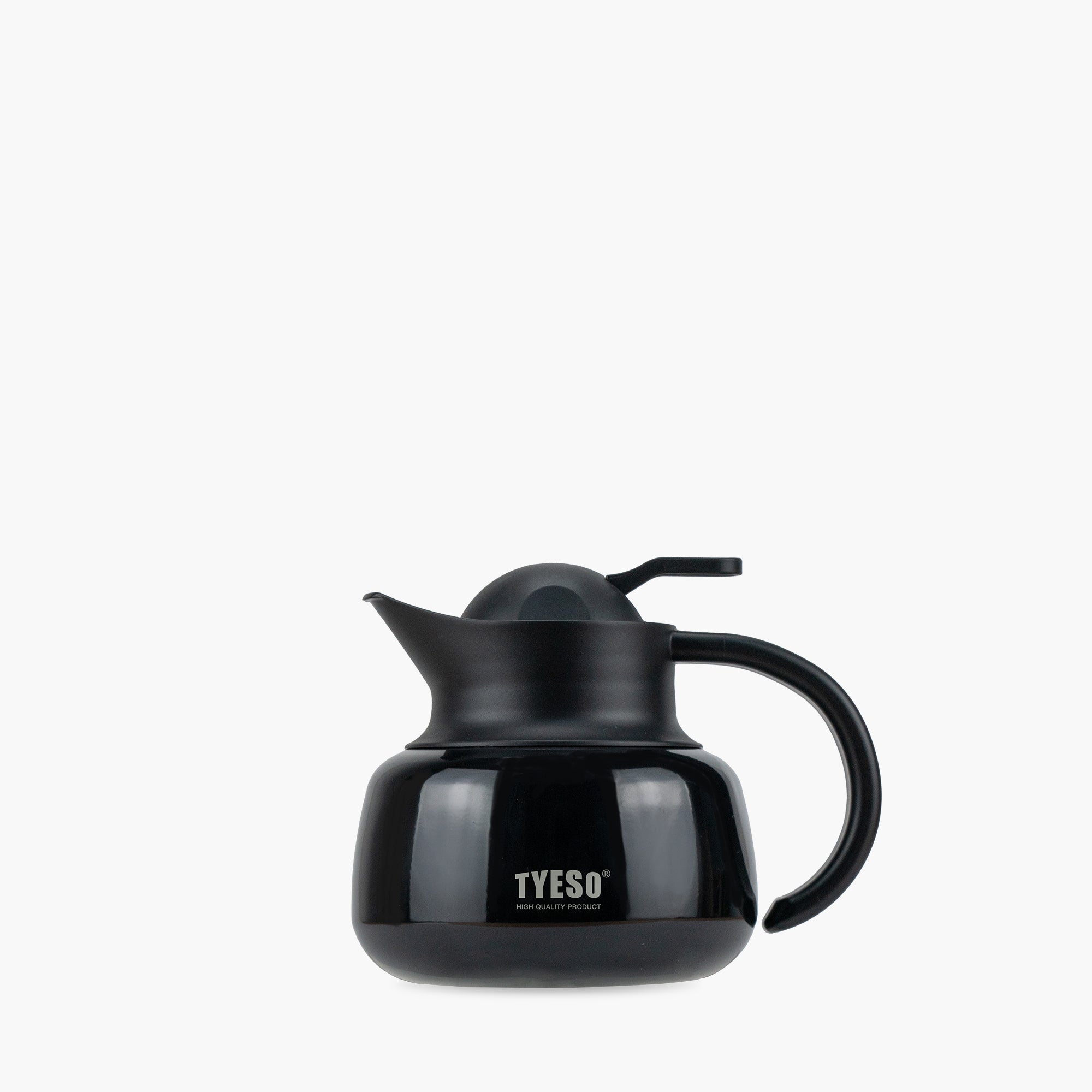 TYESO Vacuum Insulated Teapot with Strainer in Black, 20 oz #color_black
