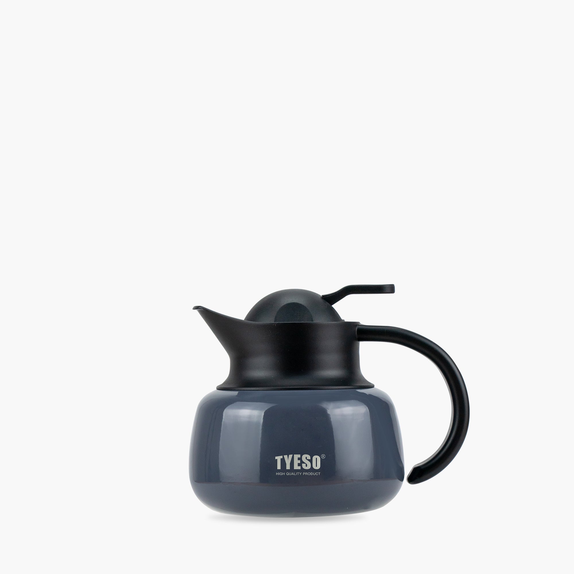 TYESO Vacuum Insulated Teapot with Strainer in Gray, 20 oz #color_gray