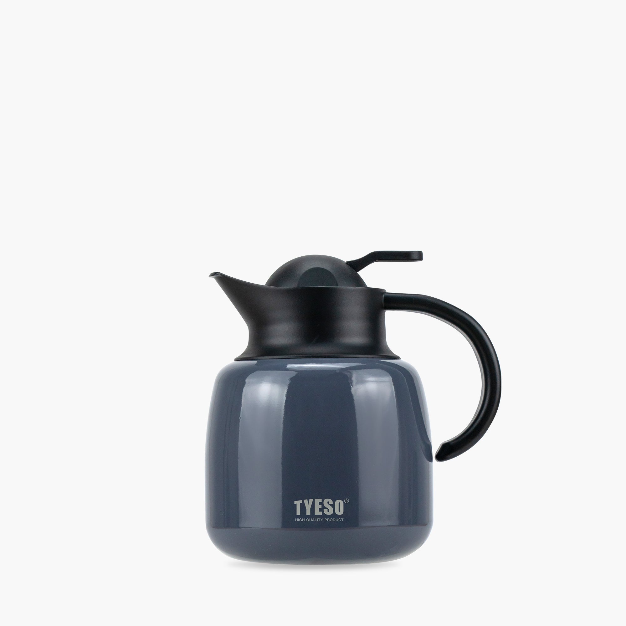 TYESO Vacuum Insulated Teapot with Strainer in Gray, 34 oz #color_gray