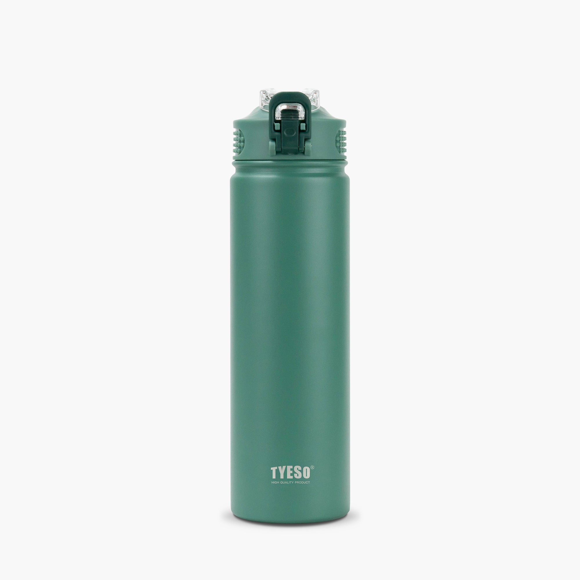 TYESO WANDER Lockable Straw Bottle in Dark Green, 25 oz – straw detail #color_dark green