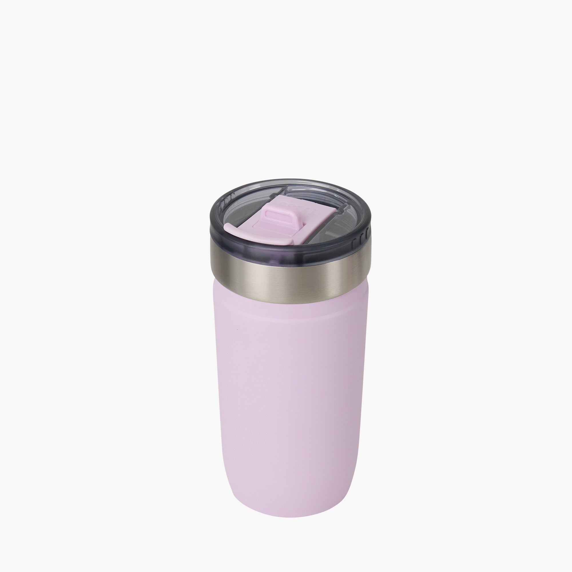 tyeso opaline 18oz purple insulated stainless tumbler 18/8 steel BPA free glitter finish top view #color_purple