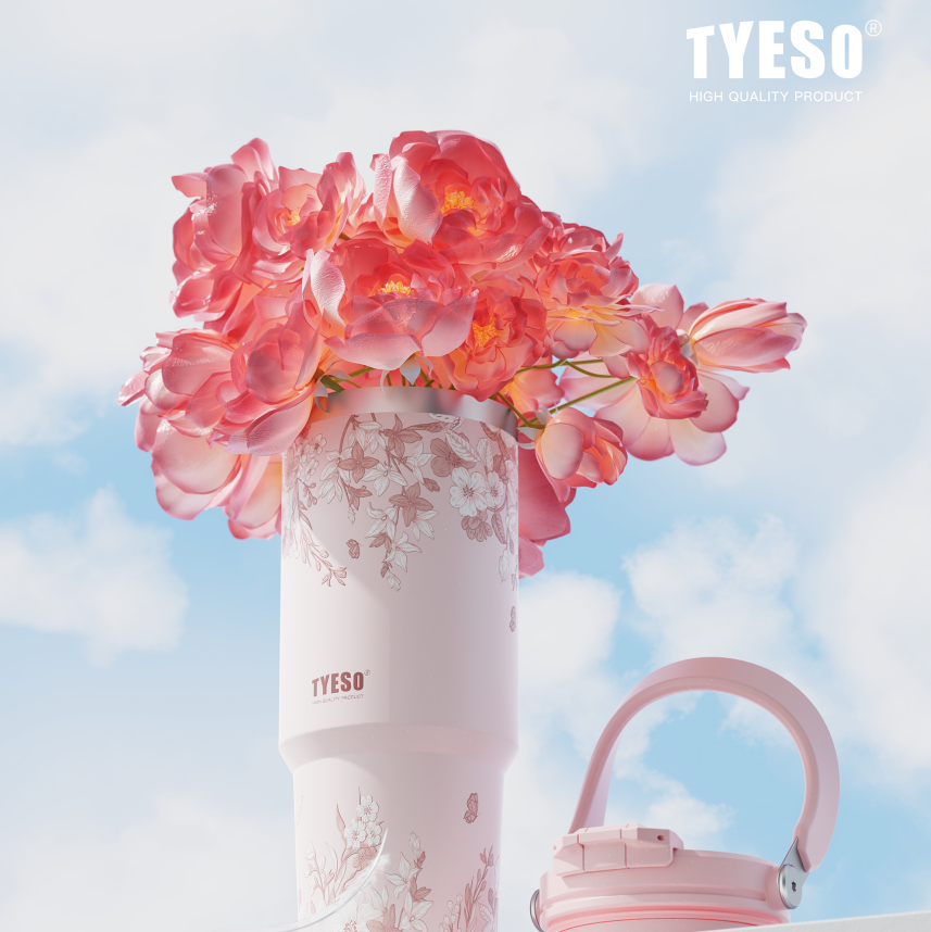 Red and Pink Tumblers for Spring Festival and Valentine’s Day