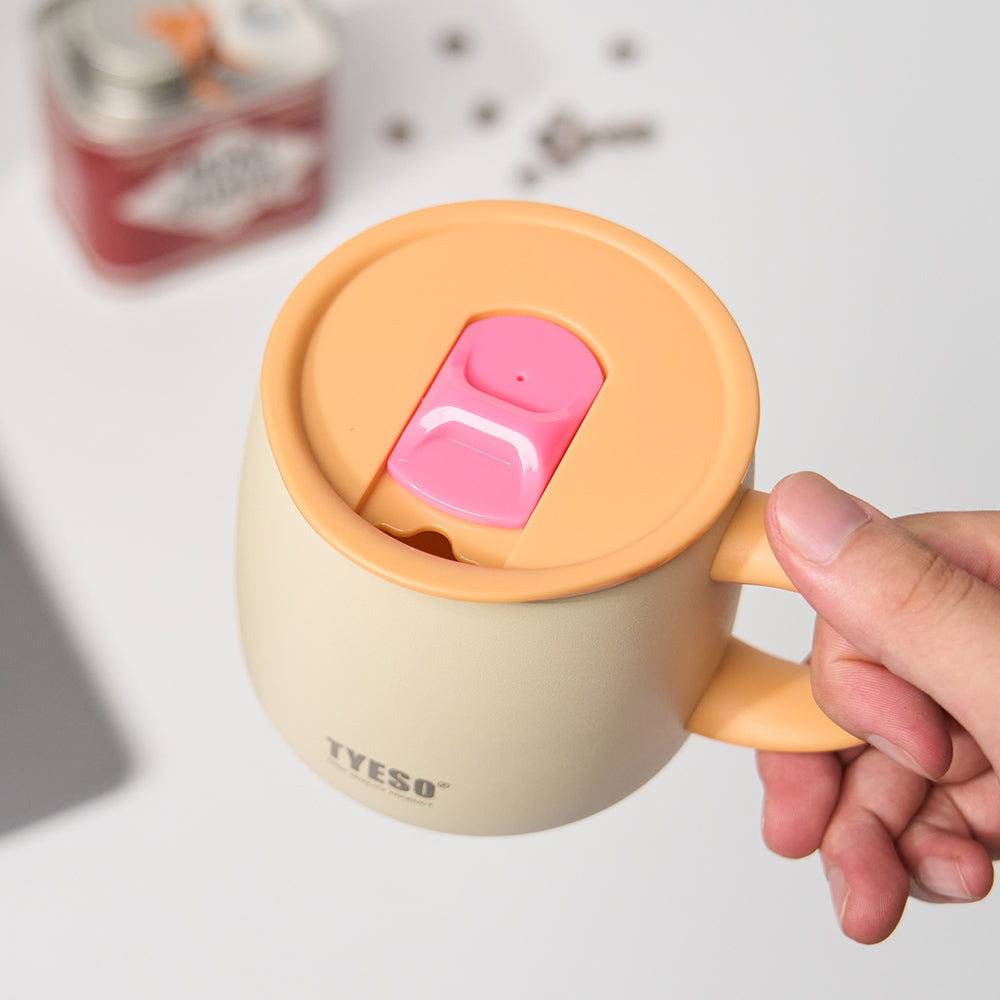 TYESO термокружка PALETTE Ceramic, 355 мл, цвет Оранжевый — Удобная ручка