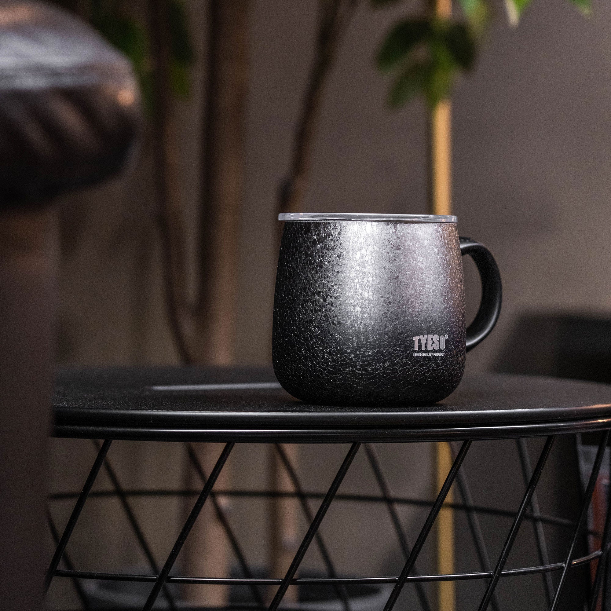 12oz（0.36L）- Gradient Vacuum Coffee Mug with Plastic Handle