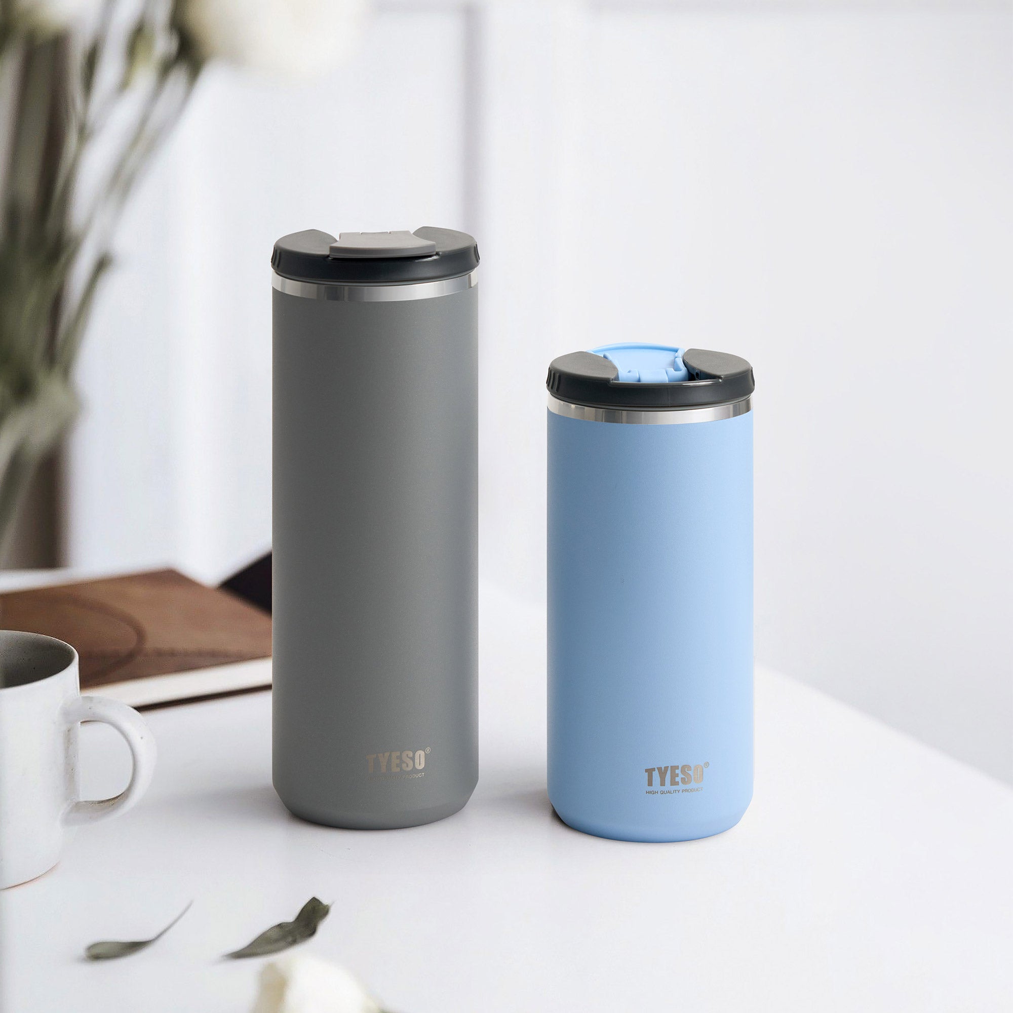 25oz（0.75L）- Travel Coffee Tumbler with Detachable Lid