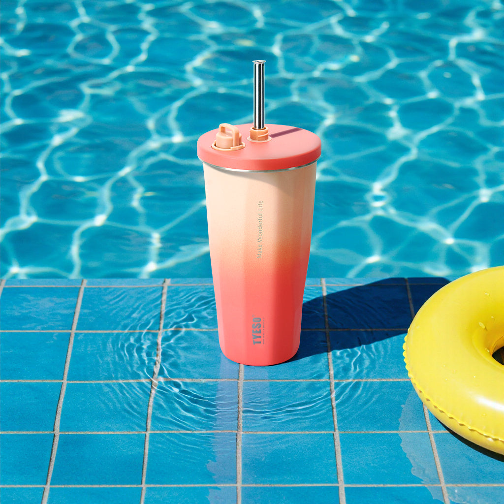 16oz (0.47L) - Gradient Tumbler with Retractable Straw 36# Intl