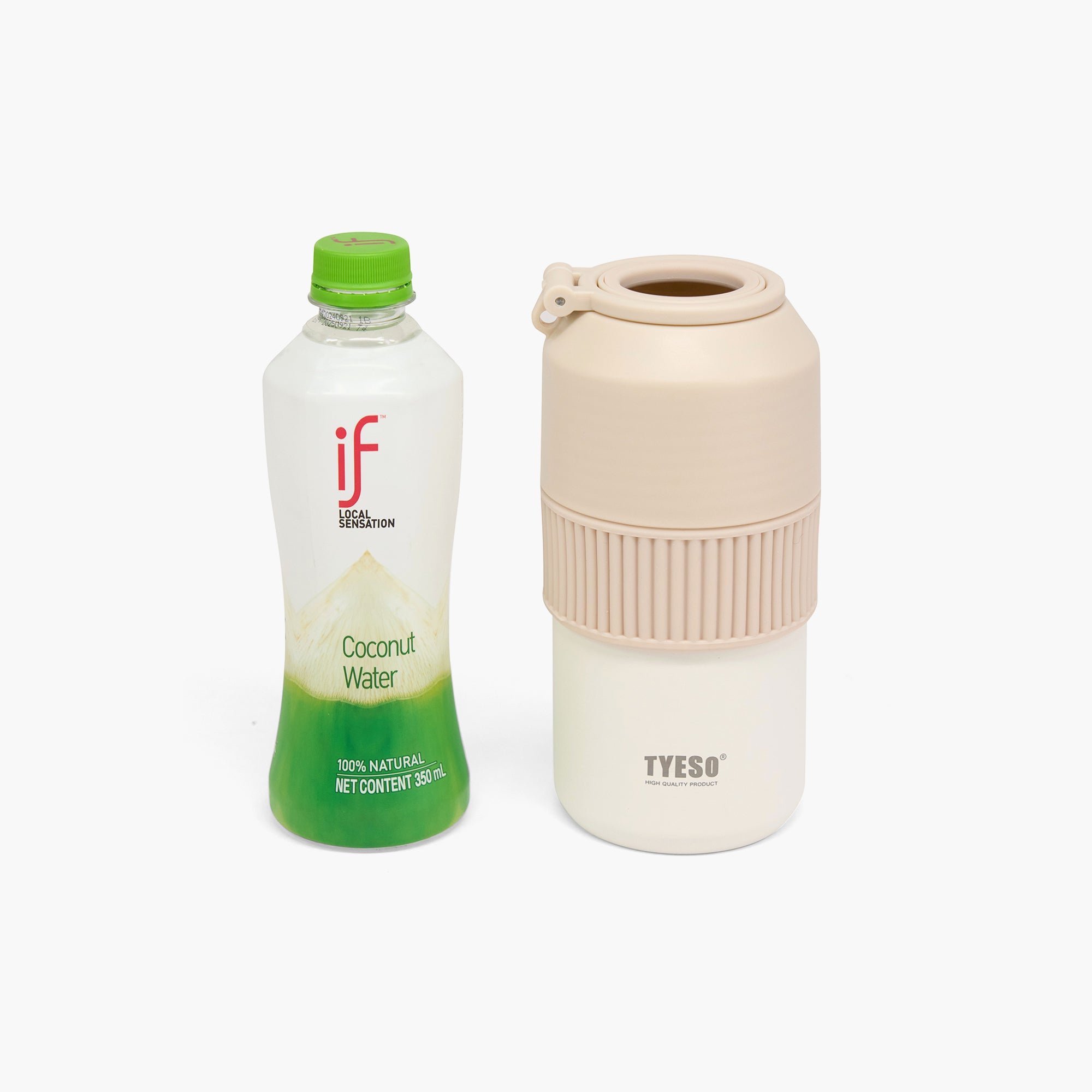 12-23oz(350-680ml) -Tyeso Vacuum Insulated PET Bottle Cooler