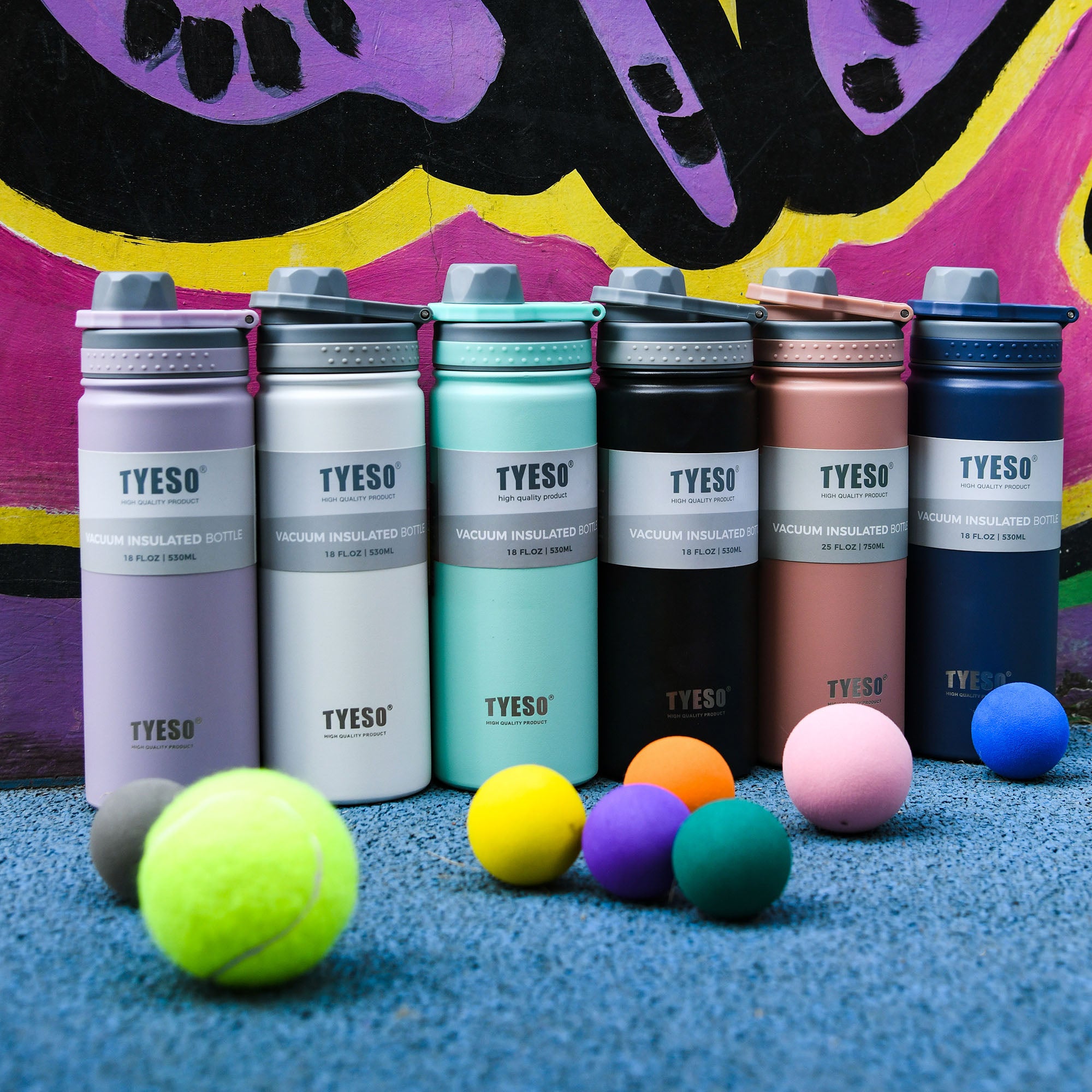 REVIVE Sports Bottle with Foldable Handle | TYESO