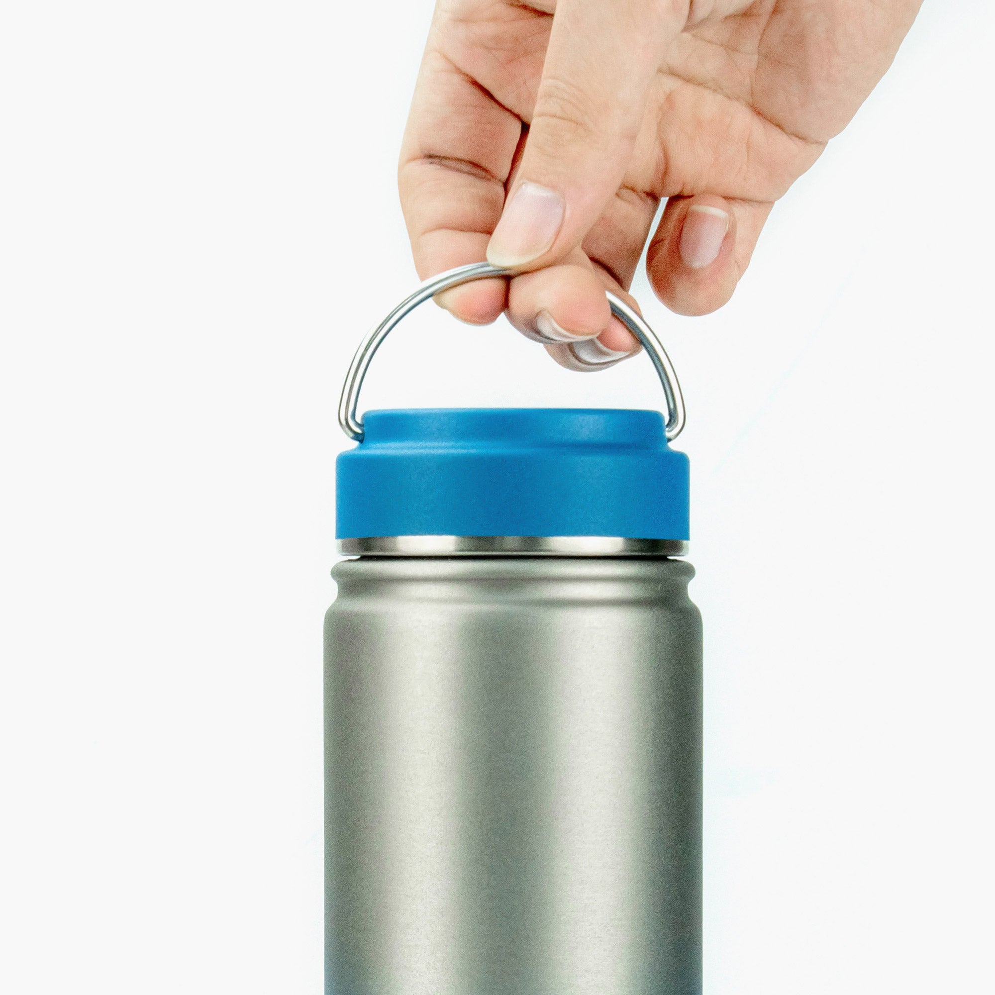 TYESO_Sports Bottle With Steel Handle #318_Blue_20oz details