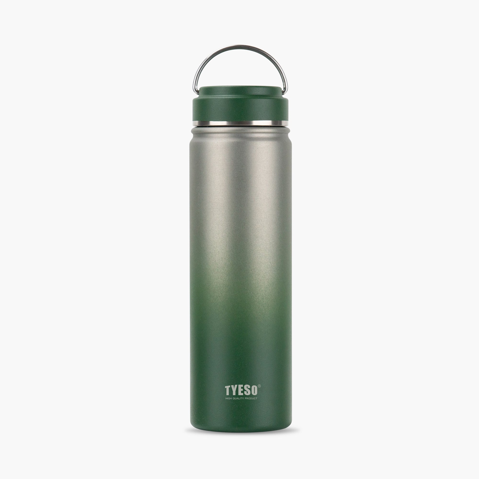 TYESO_Sports Bottle With Steel Handle #318_Green_25oz
