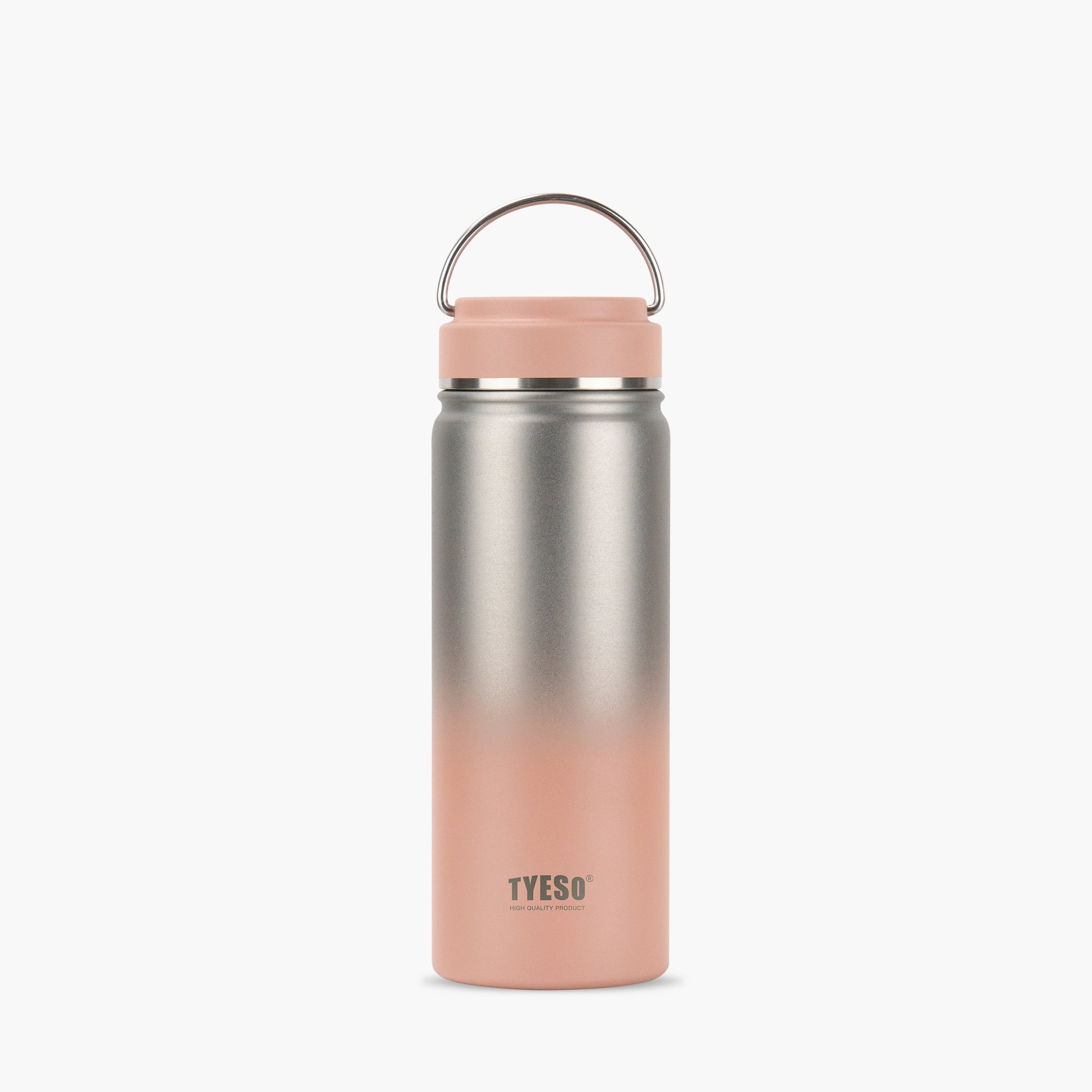 TYESO_Sports Bottle With Steel Handle #318_Pink_20oz