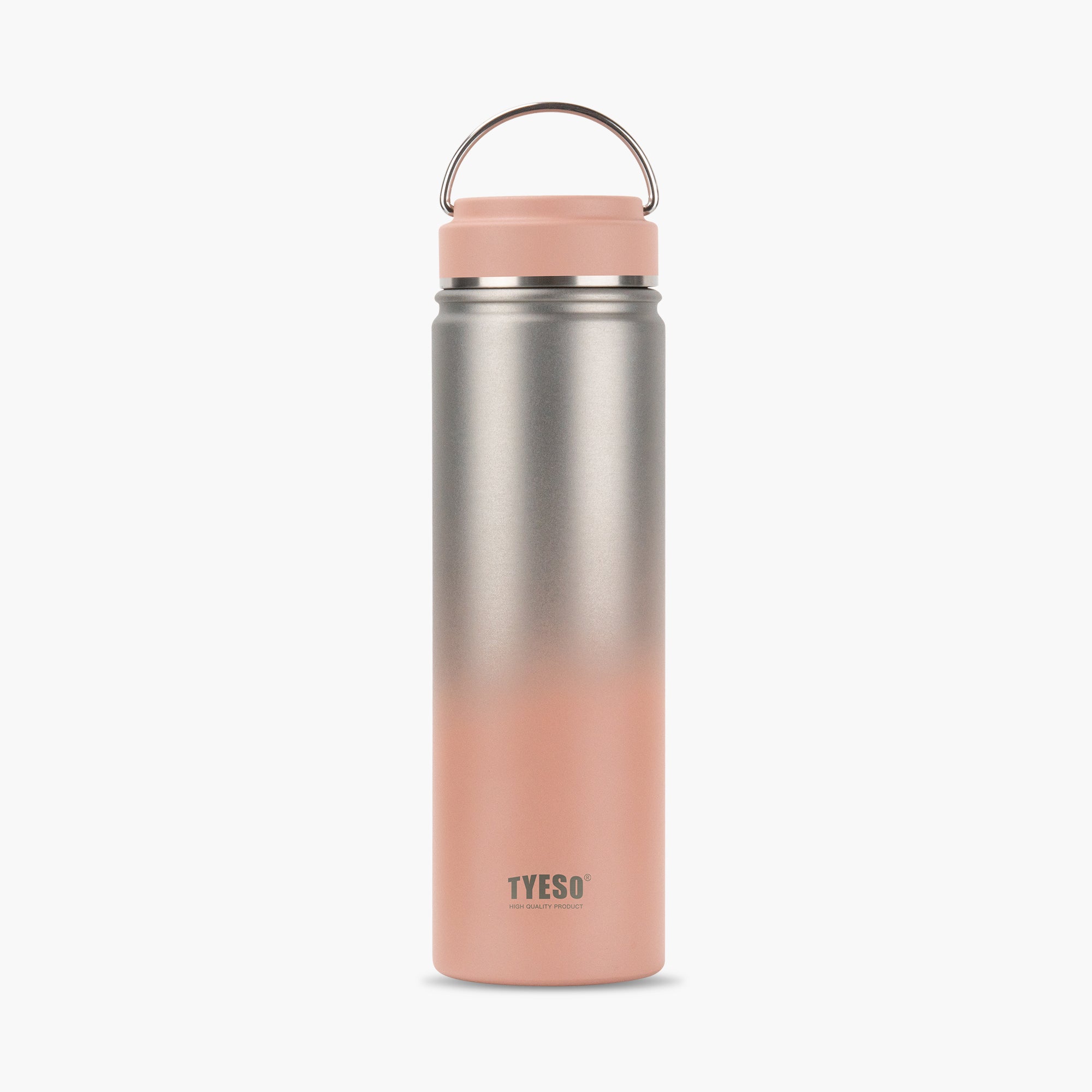 TYESO_Sports Bottle With Steel Handle #318_Pink_25oz