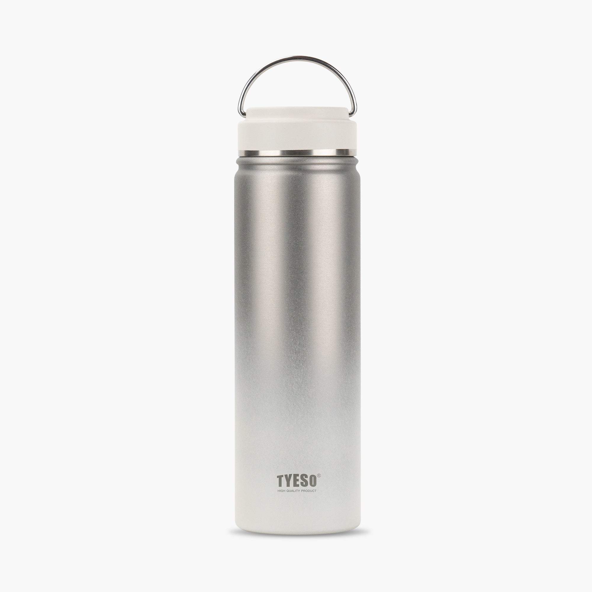 TYESO_Sports Bottle With Steel Handle #318_White_25oz