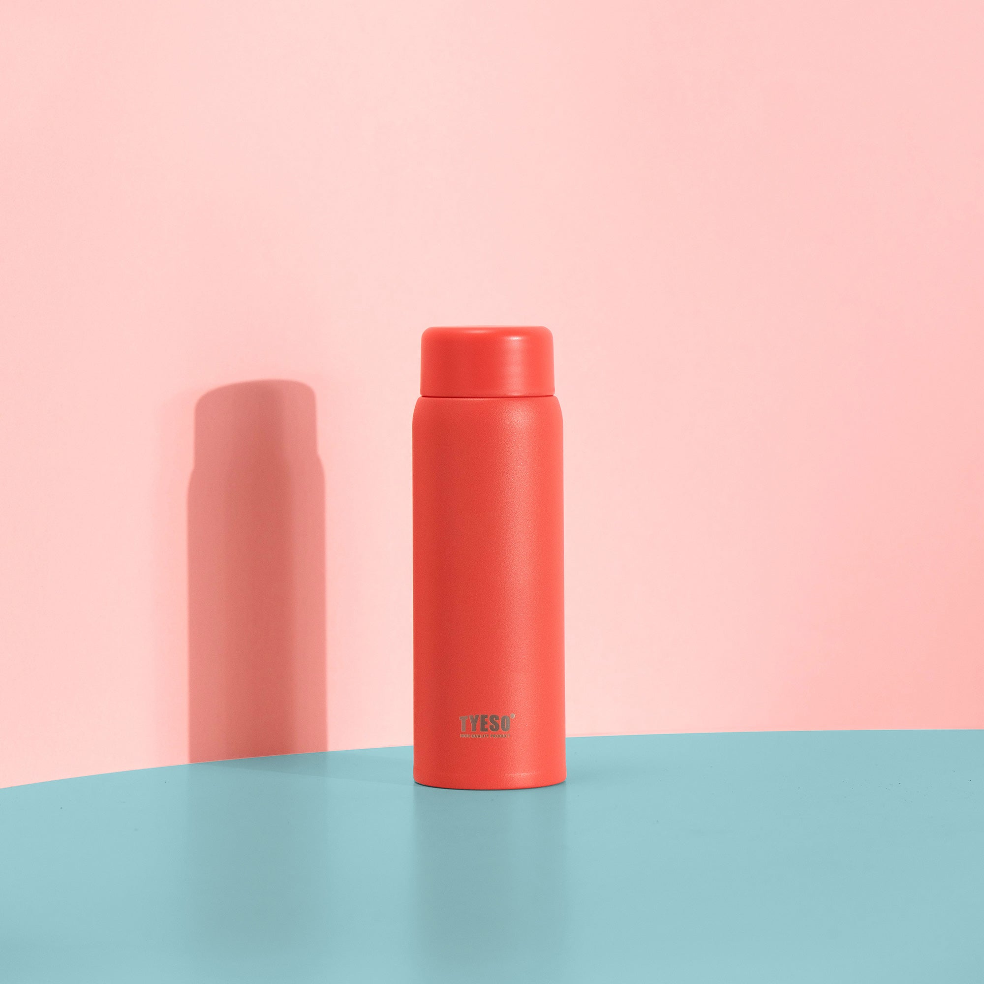 TYESO_Stainless Steel Lightweight Mini Stylish Pocket Bottle_Orange_7OZ fashion