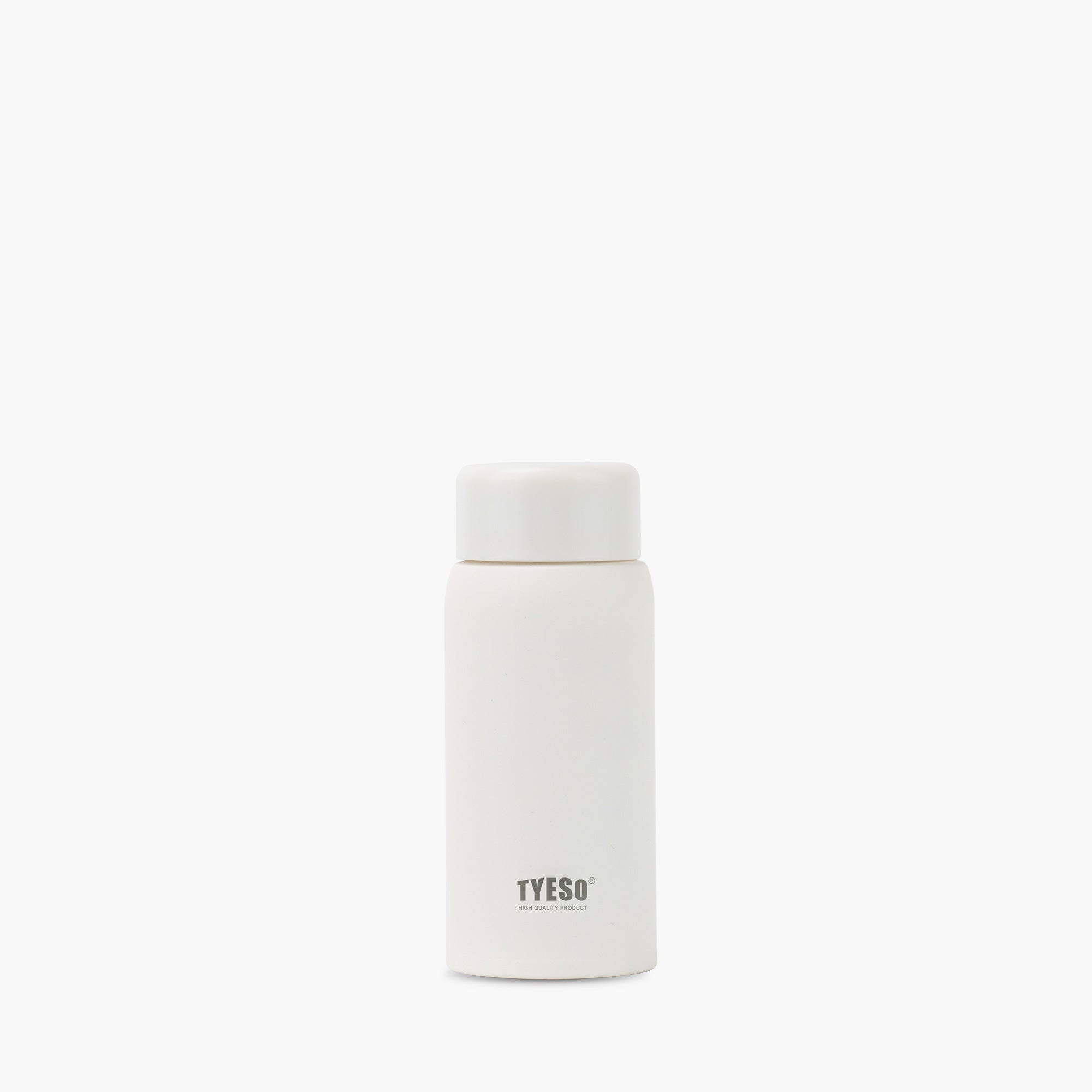 TYESO_Stainless Steel Lightweight Mini Stylish Pocket Bottle_White_5OZ