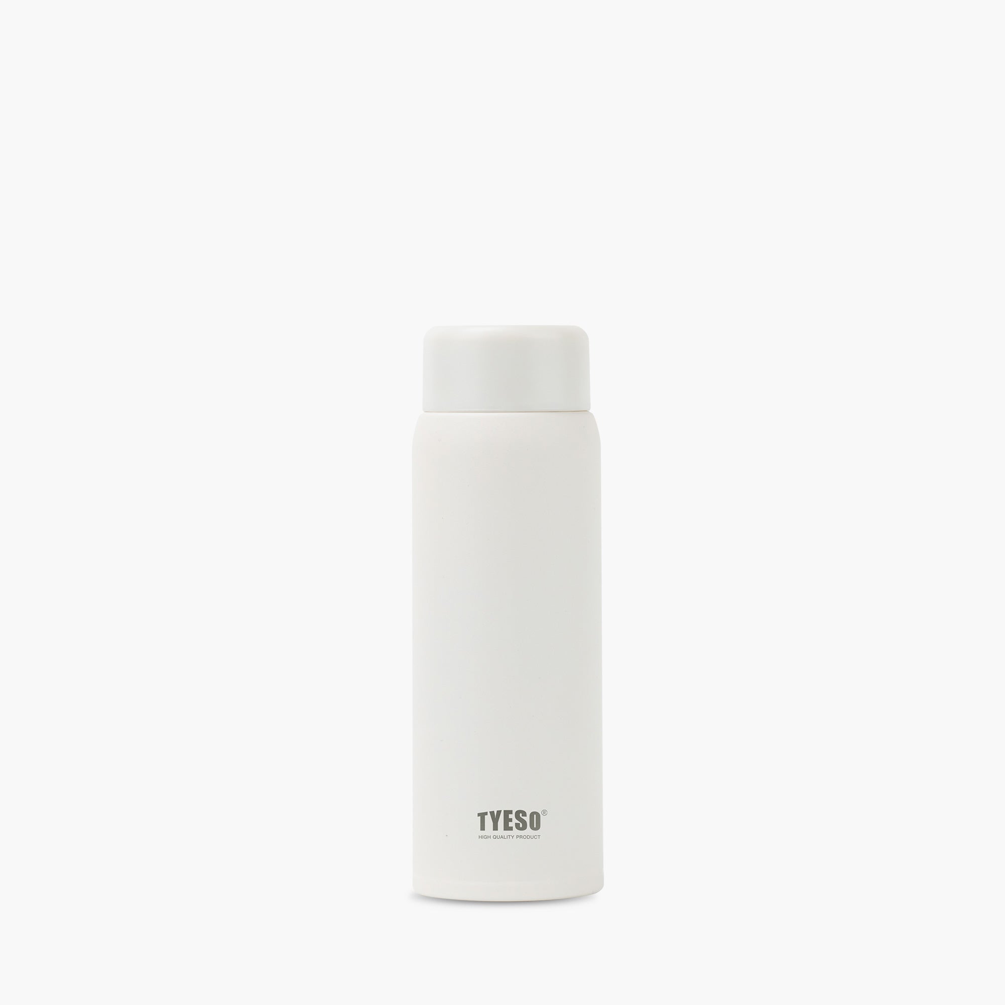 TYESO_Stainless Steel Lightweight Mini Stylish Pocket Bottle_White_7OZ