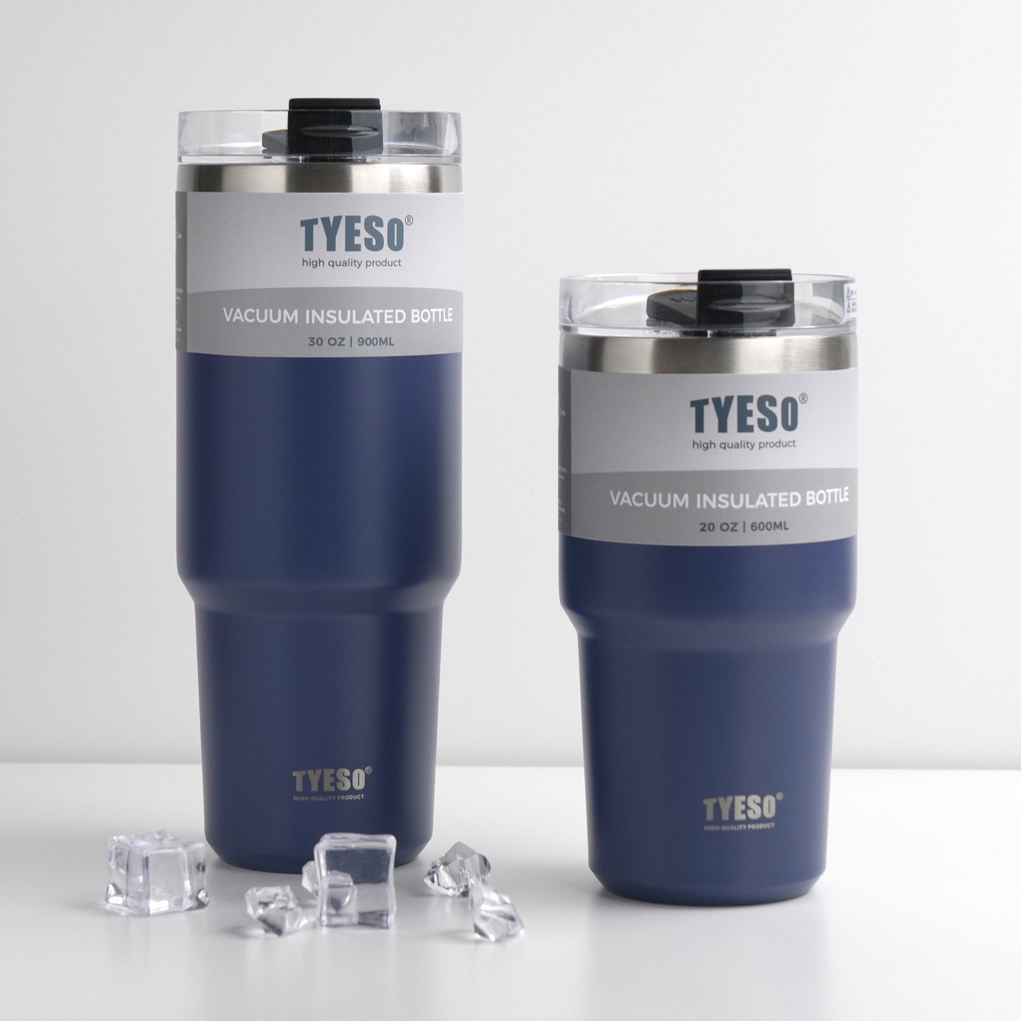 TYESO_Stainless Steel Tumbler with Straw 12_Blue_20oz&30oz