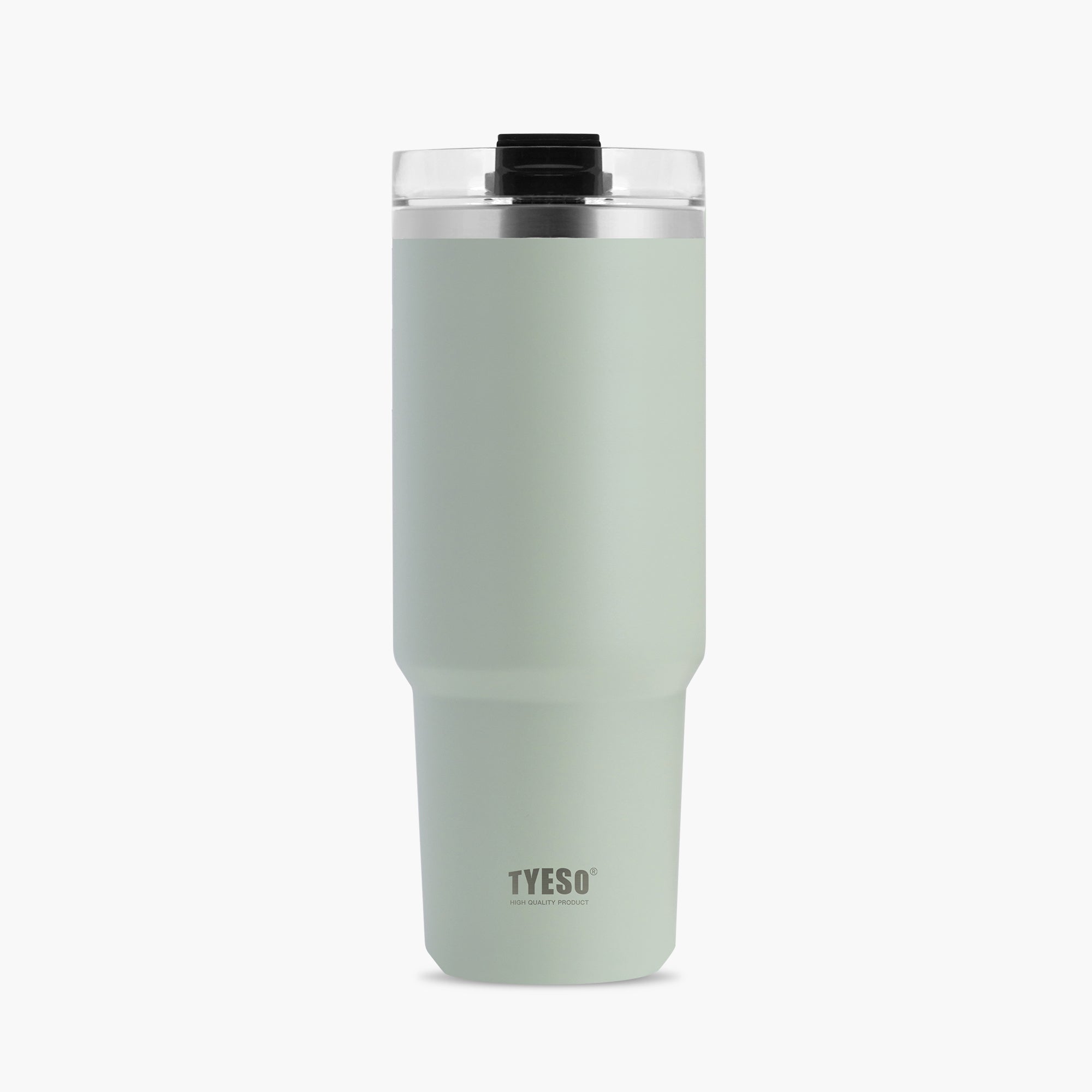 TYESO_Stainless Steel Tumbler with Straw 12_Green_30oz
