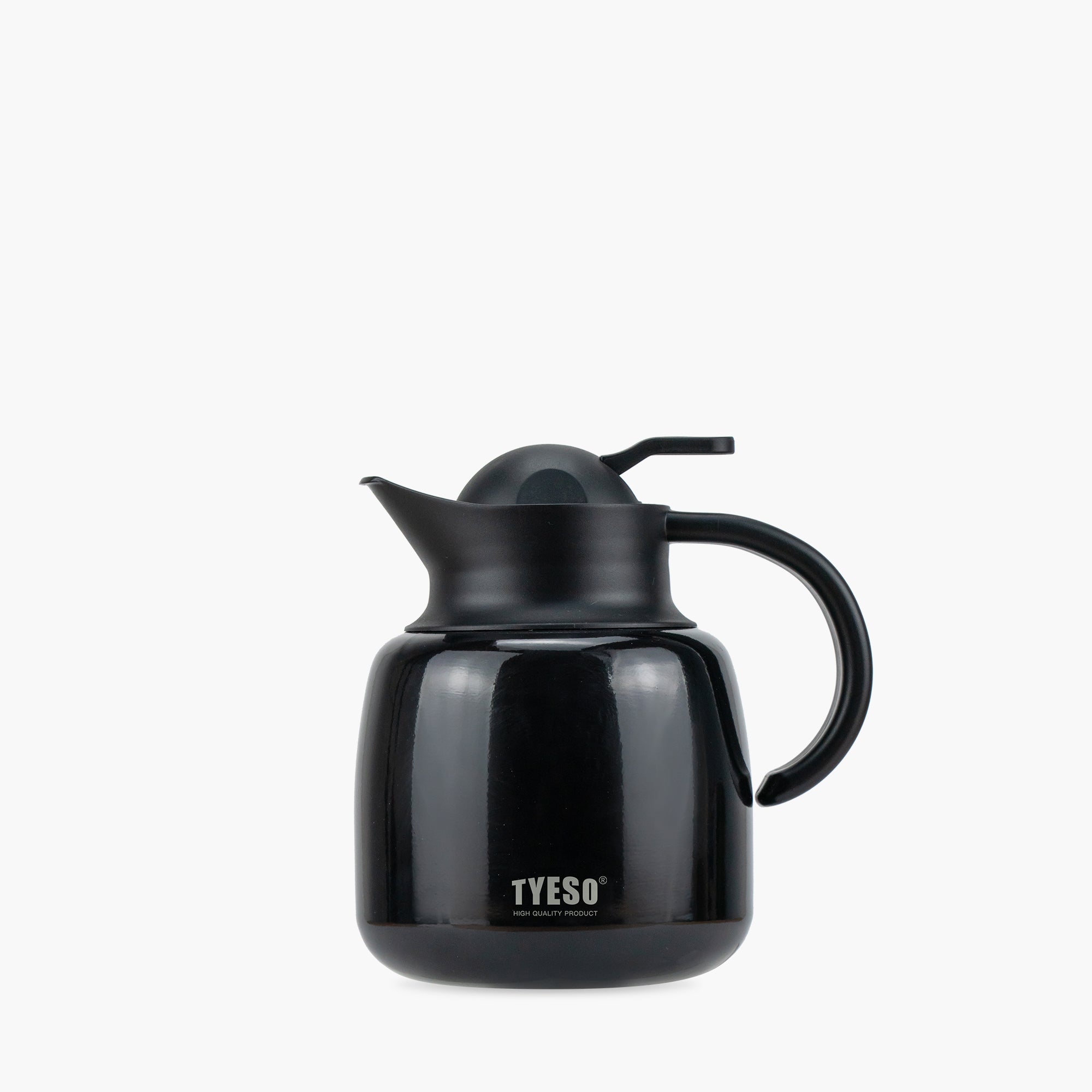 TYESO Vacuum Insulated Teapot with Strainer_Black_34_Oz