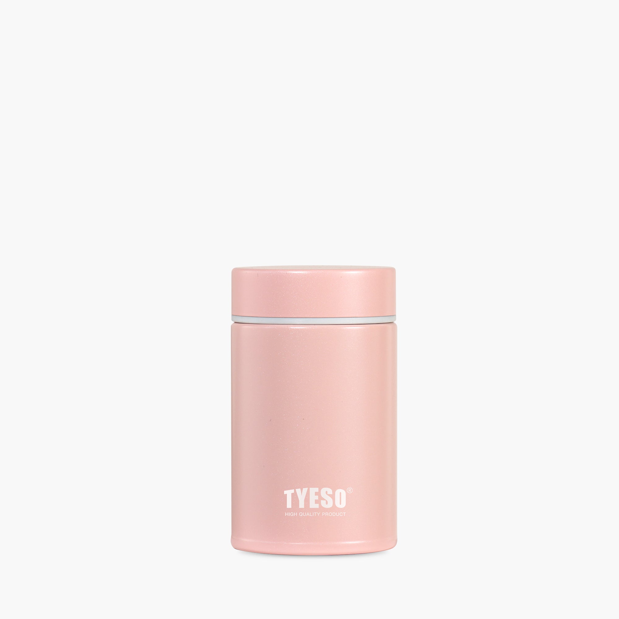 TYESO_small Insulated food jar with mirror electrolysis inside_Pink_9OZ