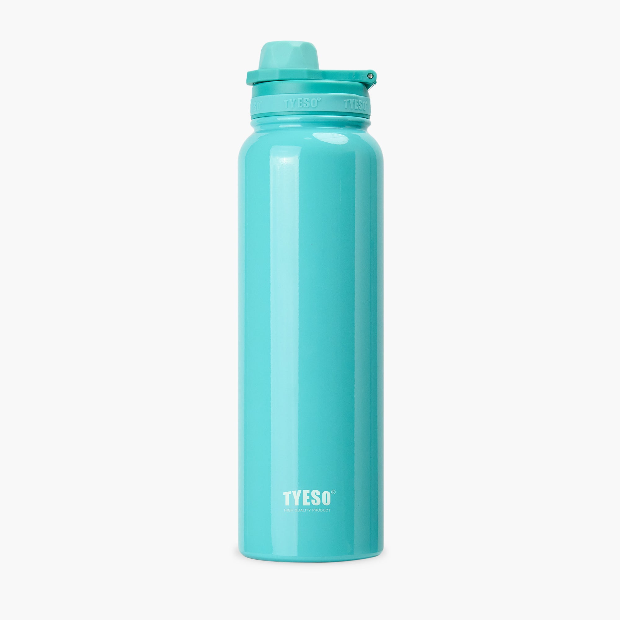 Front view of the green 40 oz TYESO AERIS REVIVE lightweight sports bottle #color_green