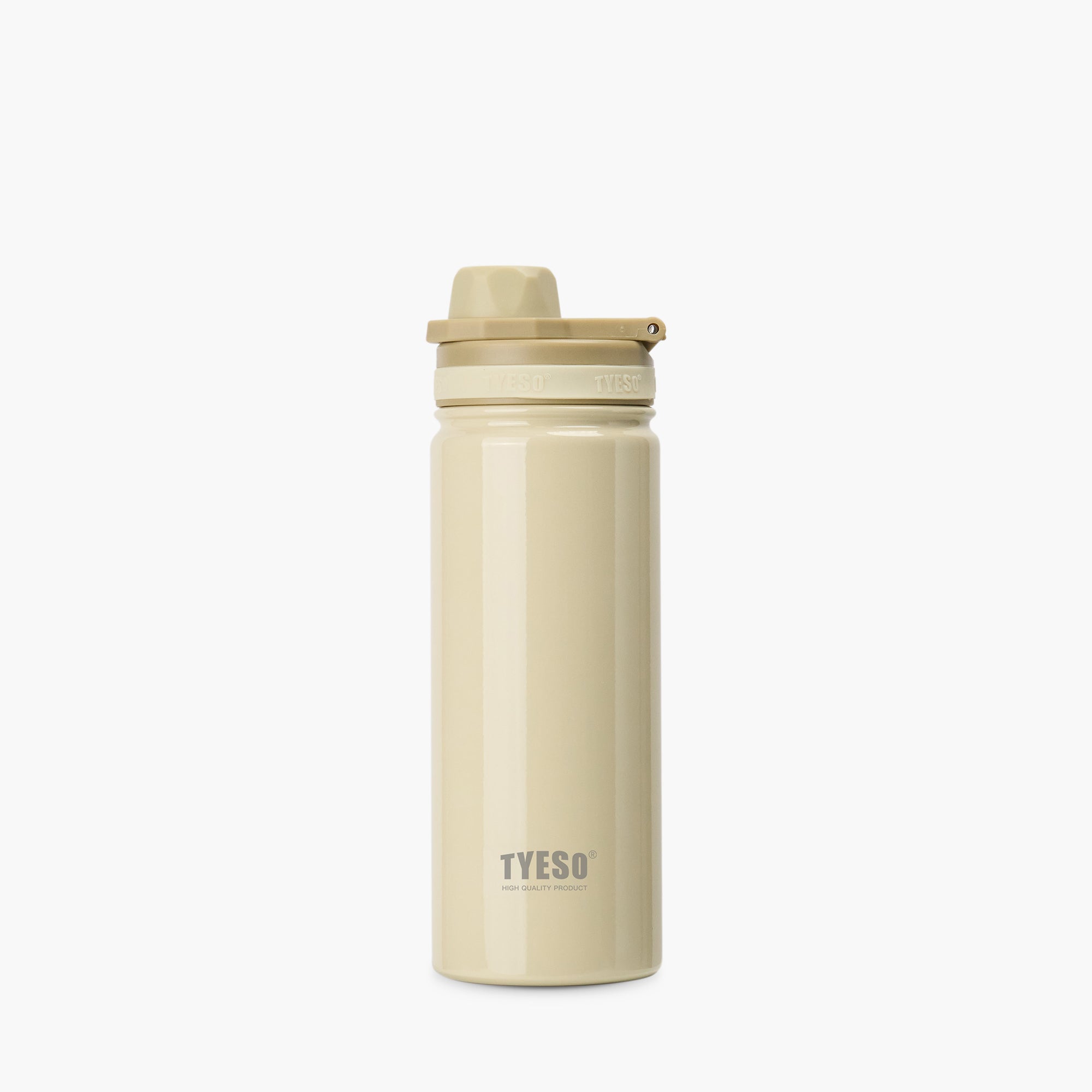 Front view of the mocha 20 oz TYESO AERIS REVIVE lightweight sports bottle #color_mocha