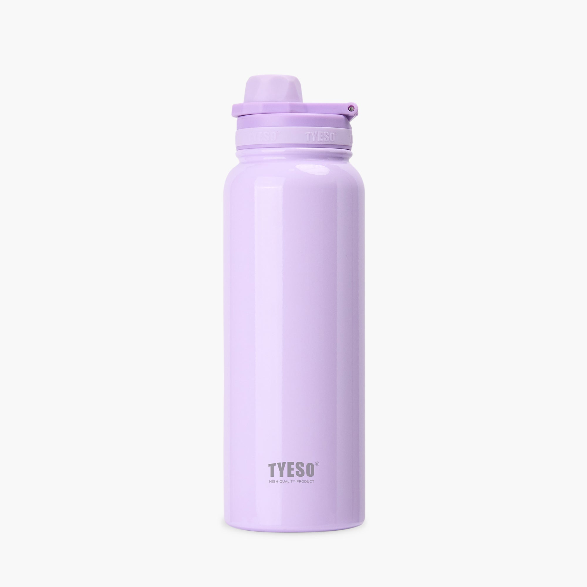Front view of the purple 35 oz TYESO AERIS REVIVE lightweight sports bottle #color_purple