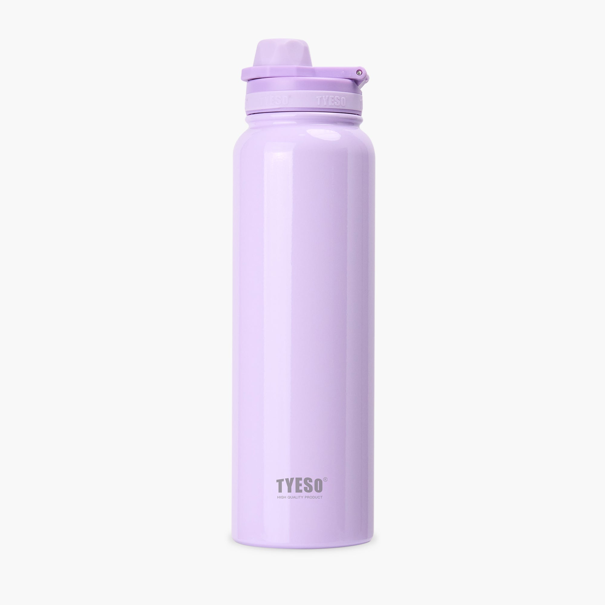 Front view of the purple 40 oz TYESO AERIS REVIVE lightweight sports bottle #color_purple