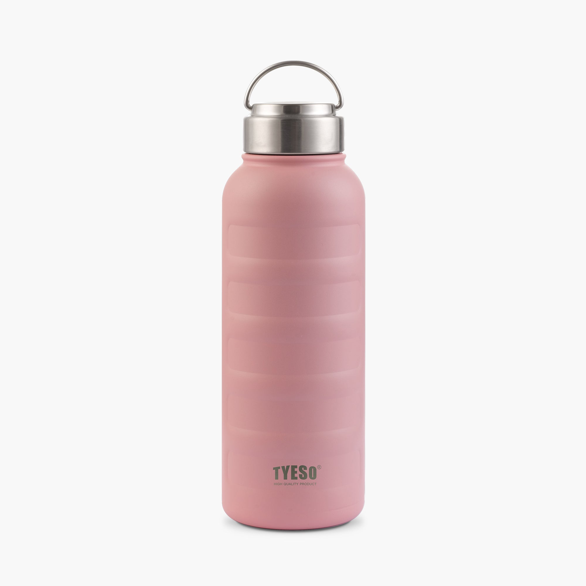 TYESO ASCENT Portable Sports Bottle with lovely shape in Pink, 34 oz – carry handle detail #color_pink