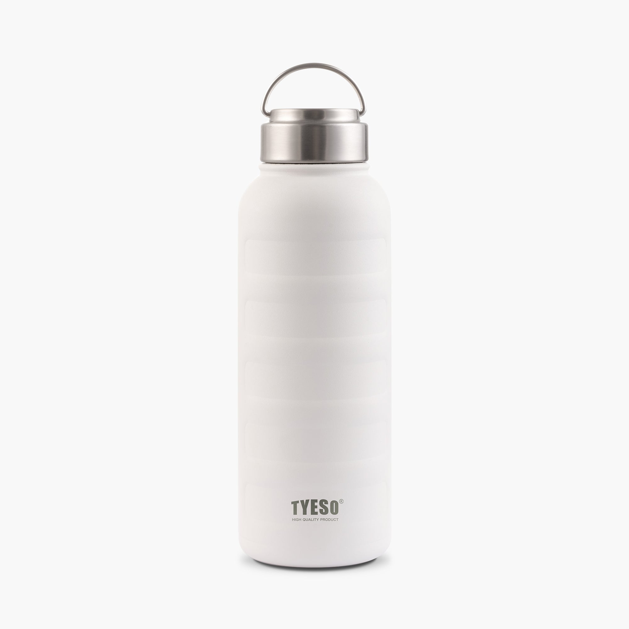 TYESO ASCENT Portable Sports Bottle with lovely shape in White, 34 oz – carry handle detail #color_white