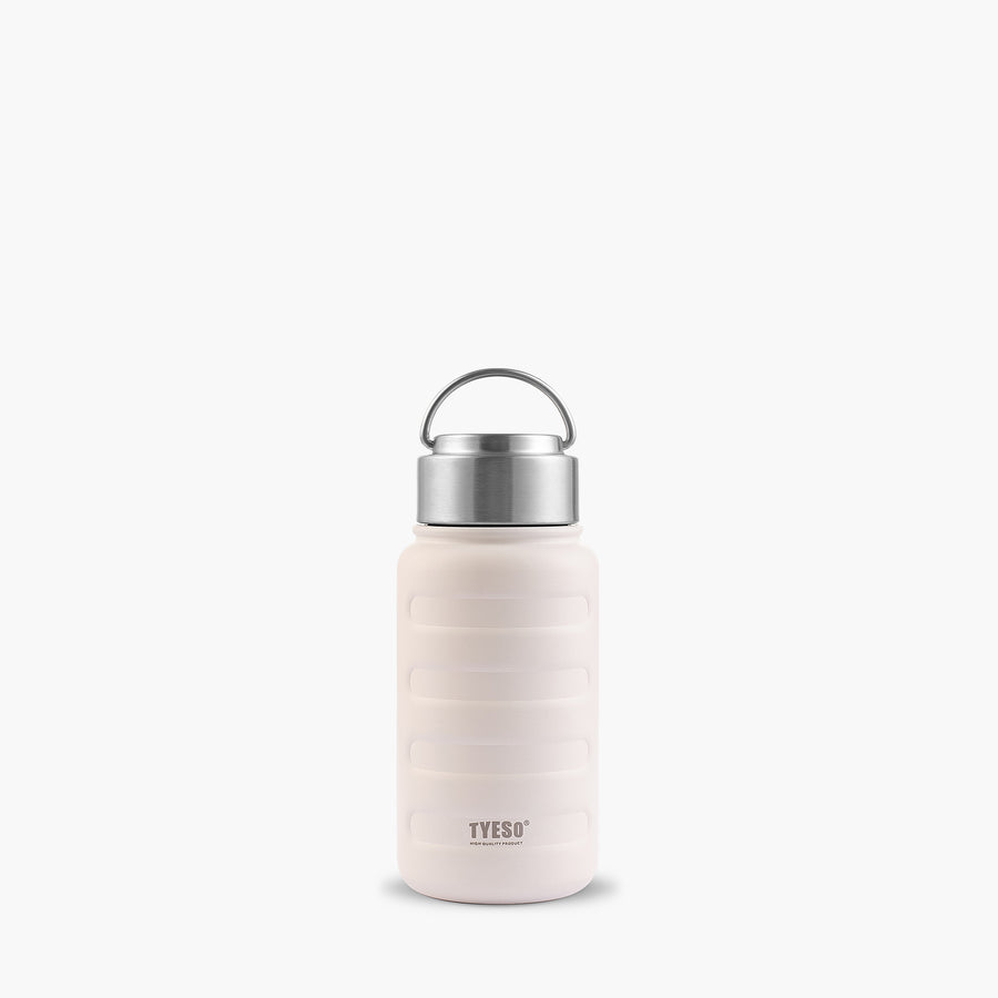 TYESO ASCENT Portable Sports Bottle with lovely shape in White – carry handle detail #color_white