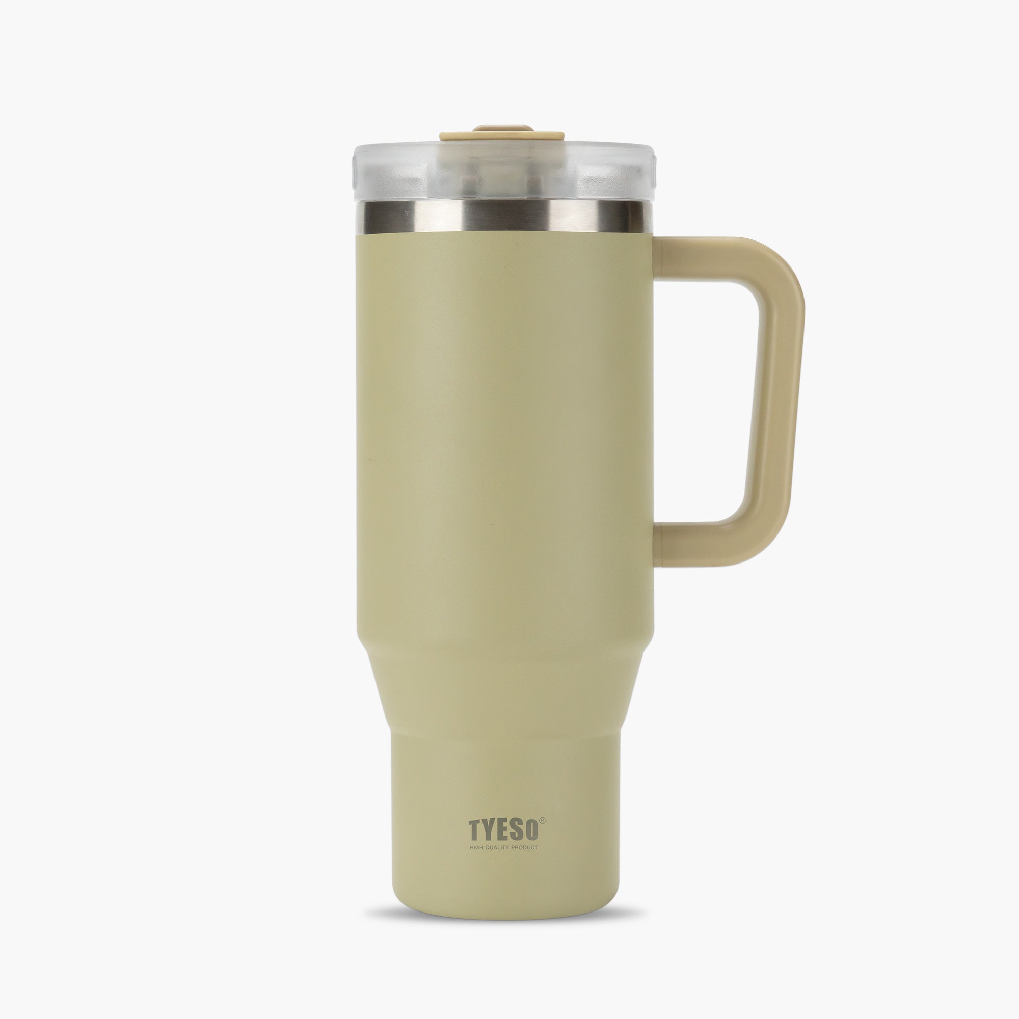 TYESO AURA Insulated Travel Tumbler in Khaki #color_khaki
