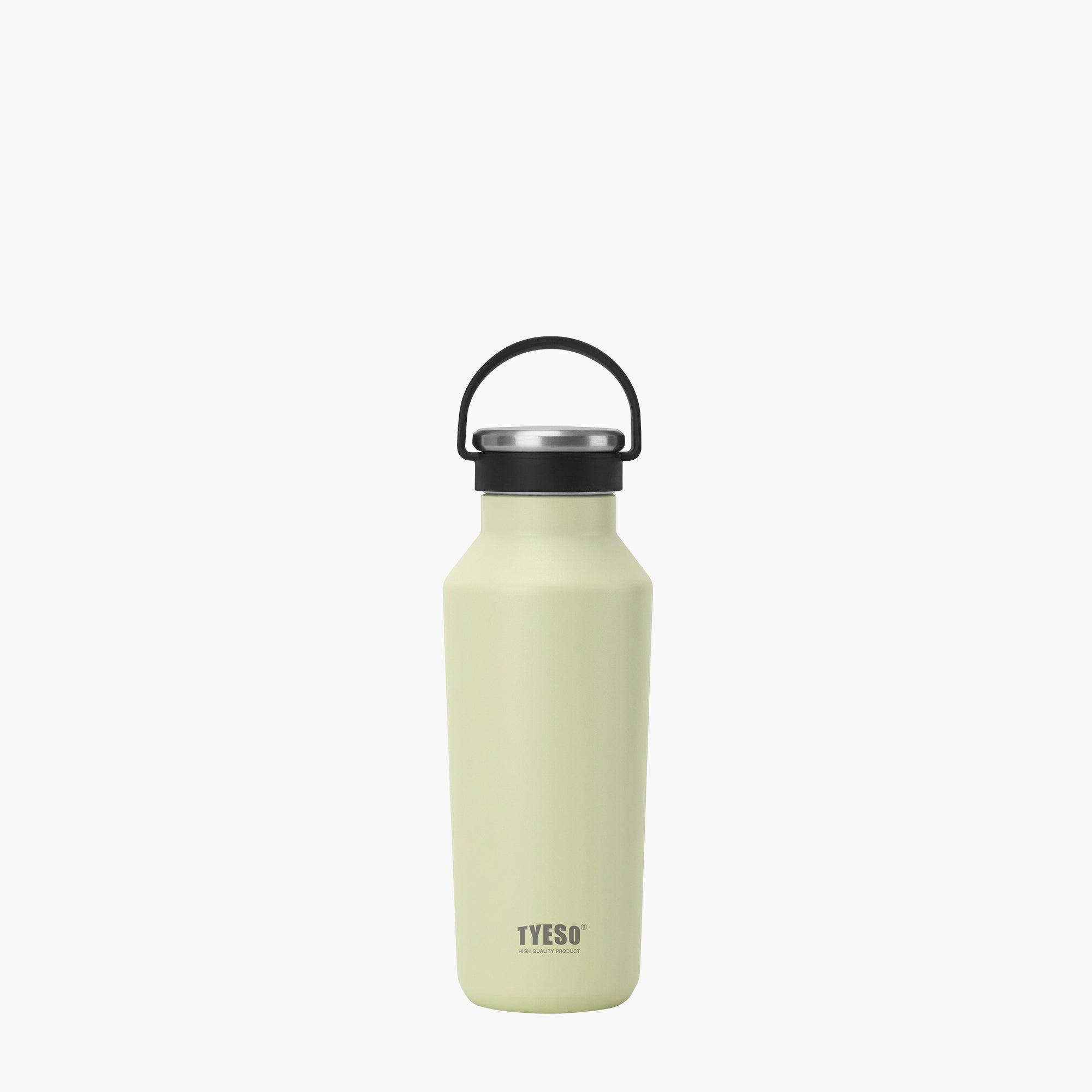 Front view of the khaki 17 oz TYESO BEACON insulated sports water bottle #color_khaki