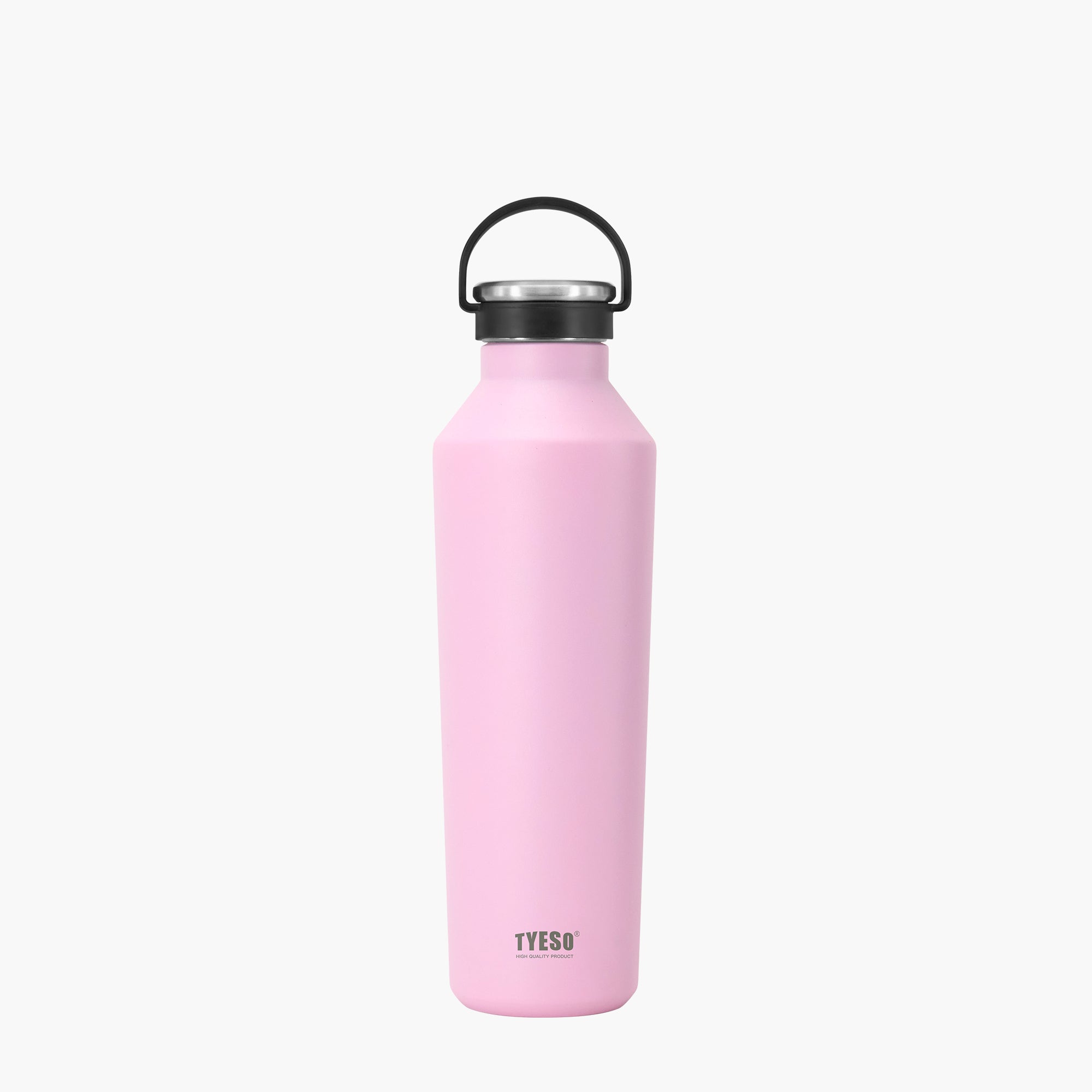 Front view of the pink 30 oz TYESO BEACON insulated sports water bottle #color_pink