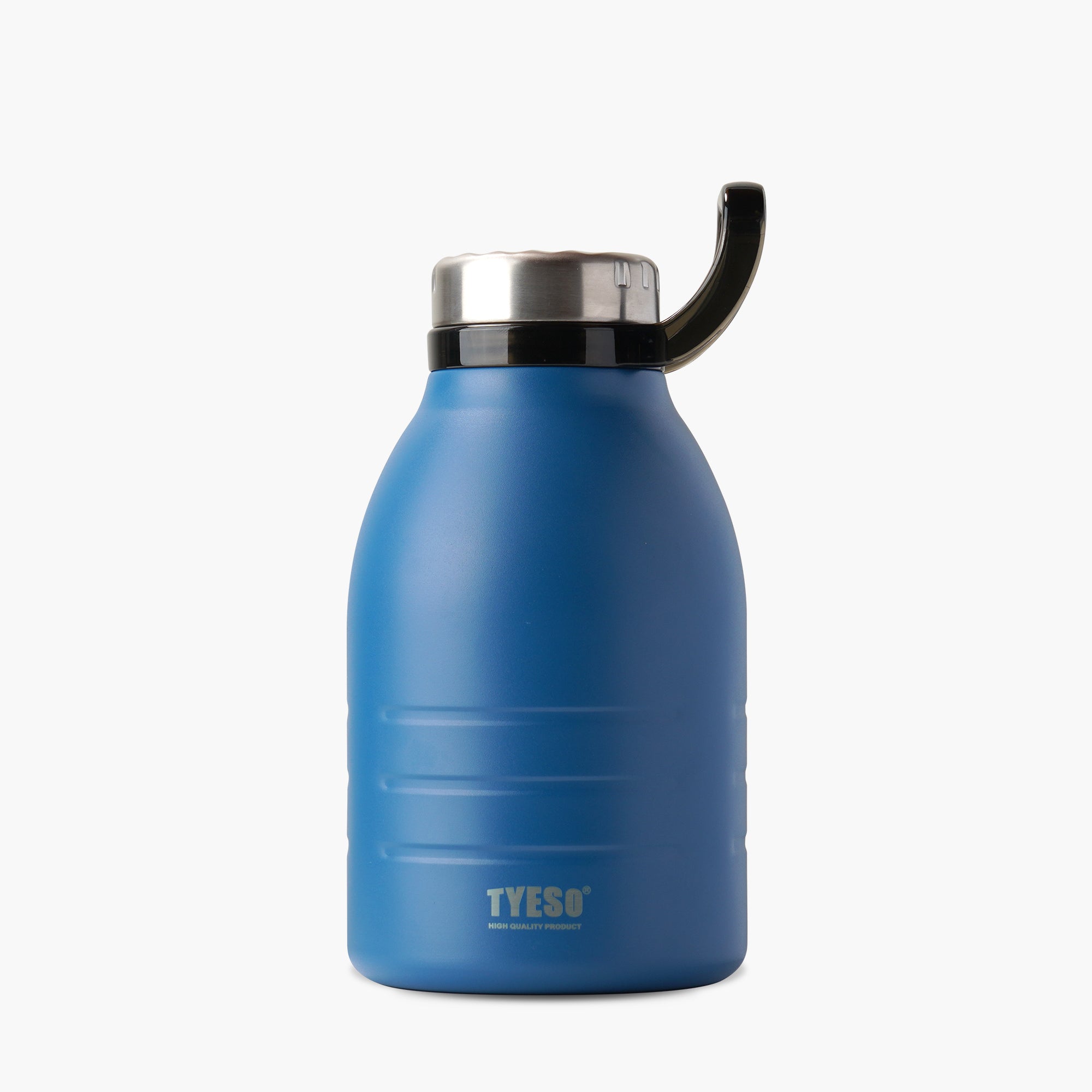 Front view of the blue 51 oz TYESO DEPOT large-capacity insulated water bottle #color_blue