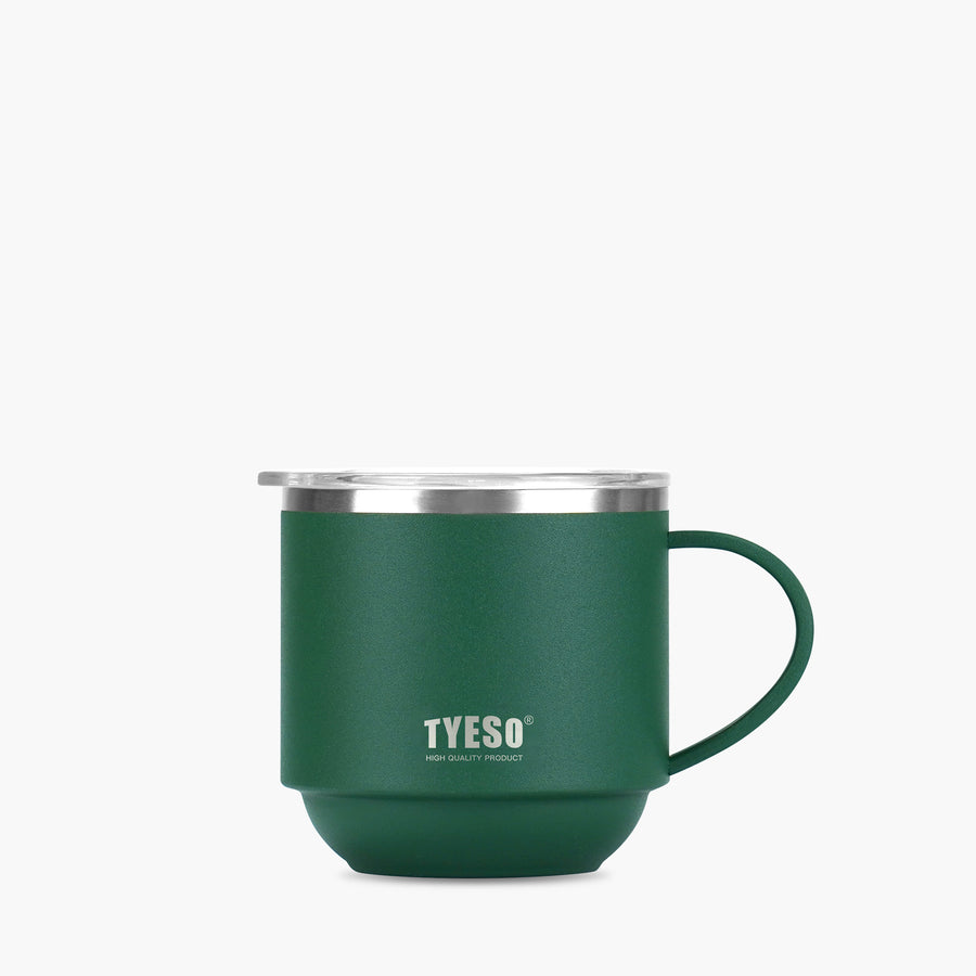 TYESO DOCK Stackable Coffee Mug in Green, 11 oz #color_green