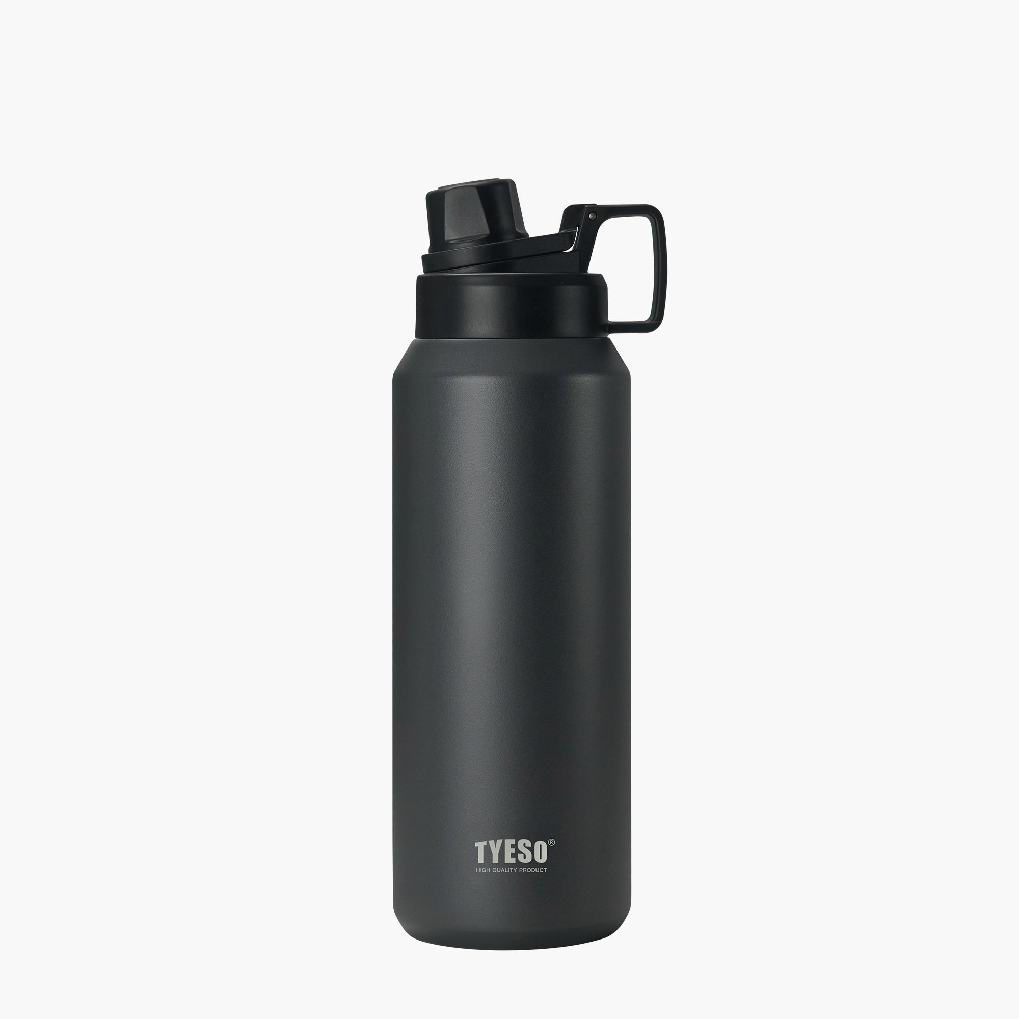 TYESO FIZZ HAZE Sports Bottle with Soft Spout in Black, 40 oz – carry handle detail #color_black