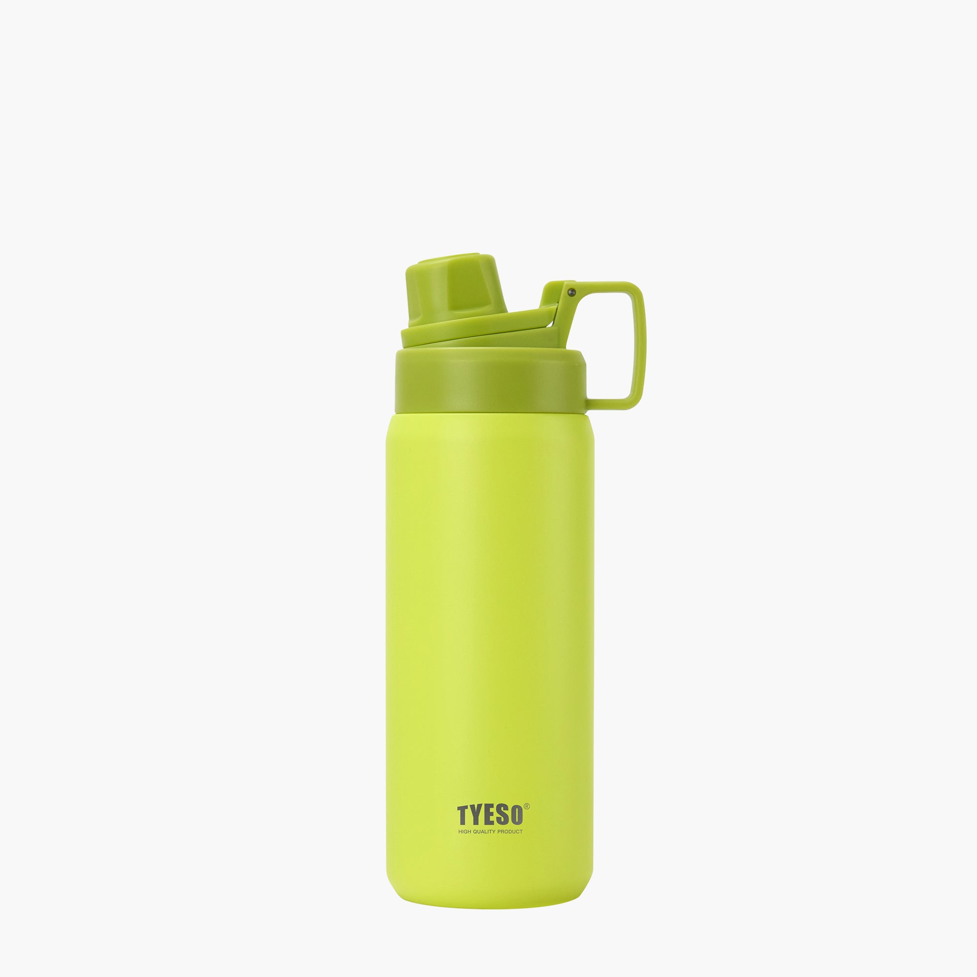 TYESO FIZZ HAZE Sports Bottle with Soft Spout in Green, 25 oz – carry handle detail #color_green