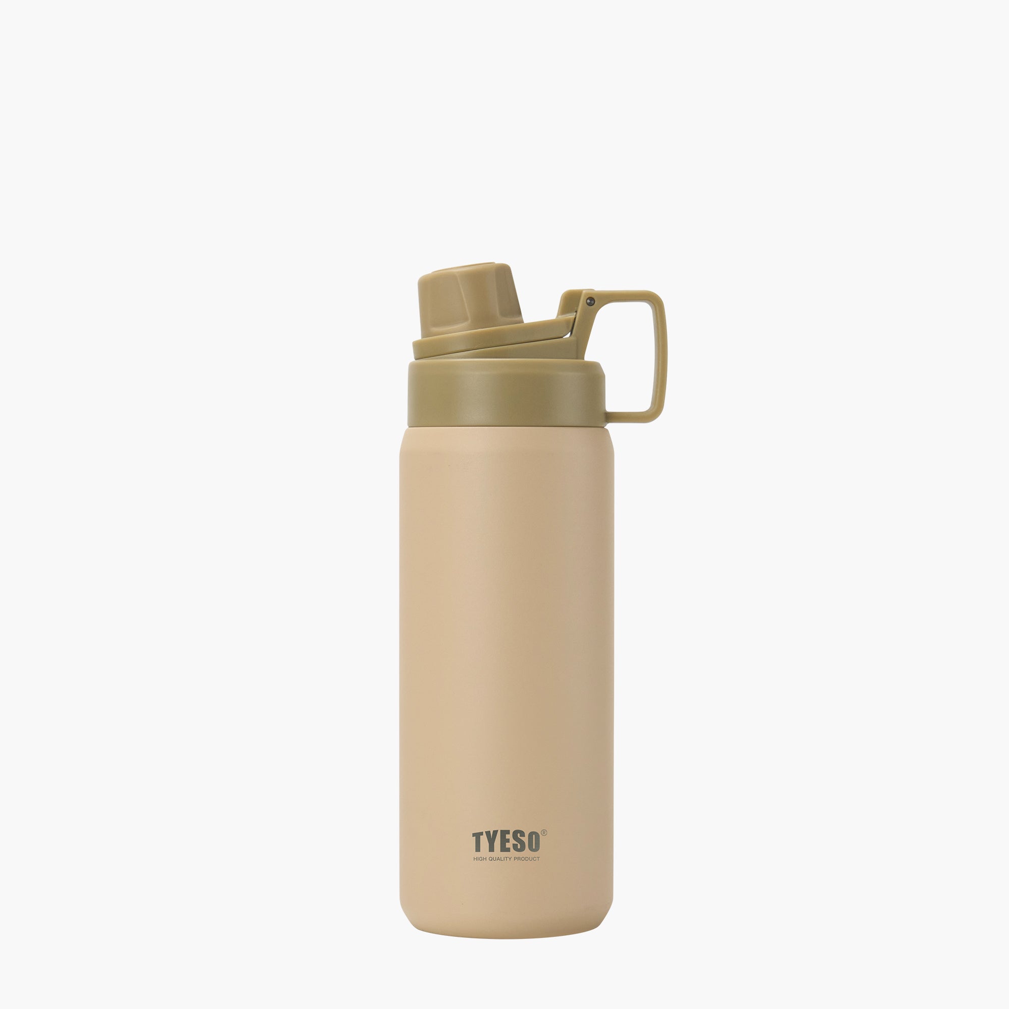 TYESO FIZZ HAZE Sports Bottle with Soft Spout in Mocha, 25 oz – carry handle detail #color_mocha