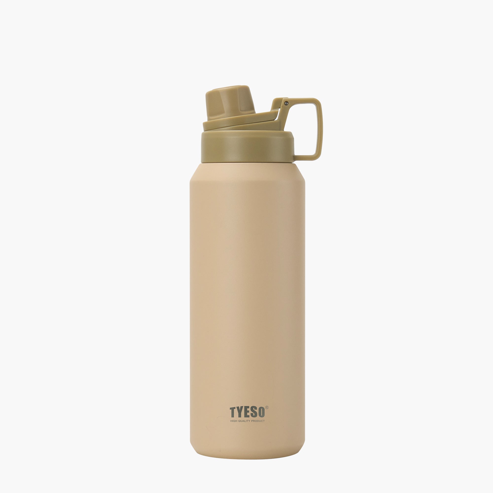 TYESO FIZZ HAZE Sports Bottle with Soft Spout in Mocha, 40 oz – carry handle detail #color_mocha