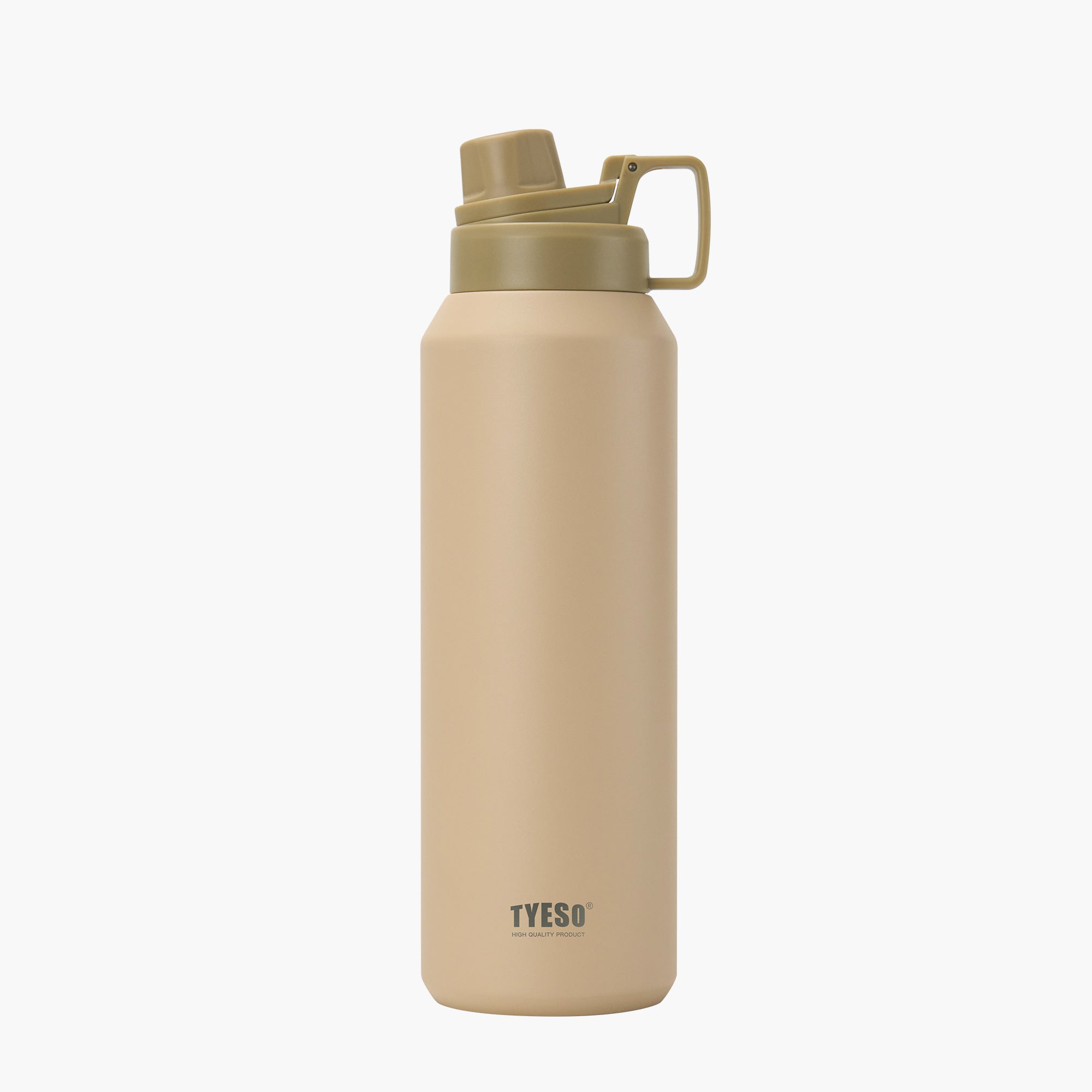 TYESO FIZZ HAZE Sports Bottle with Soft Spout in Mocha, 50 oz – carry handle detail #color_mocha